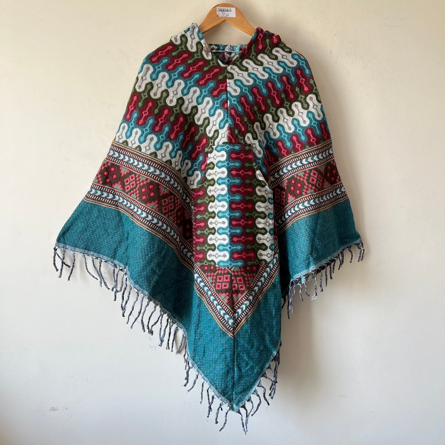 Pahadi Printed Poncho With Hood