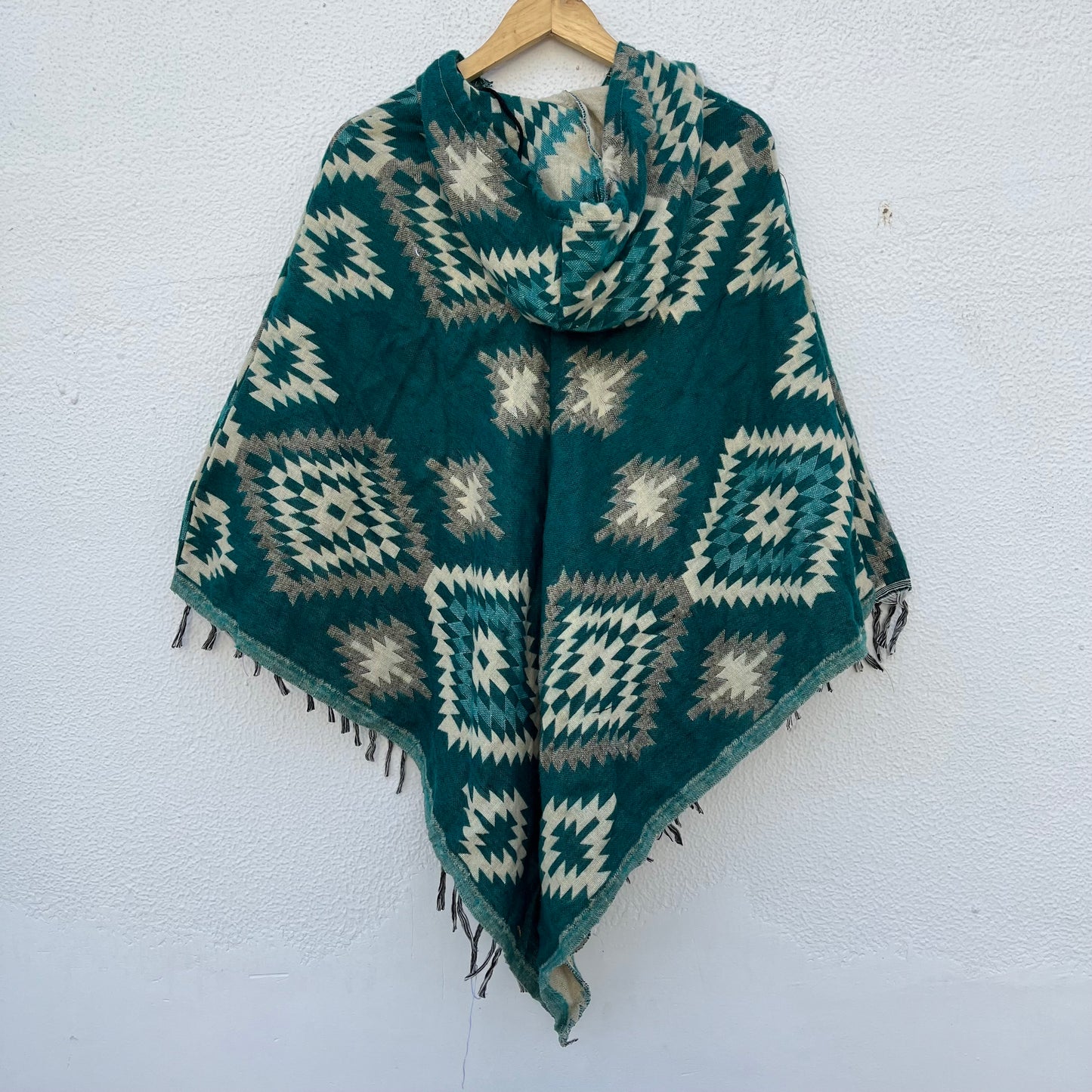 Pahadi Printed Poncho With Hood