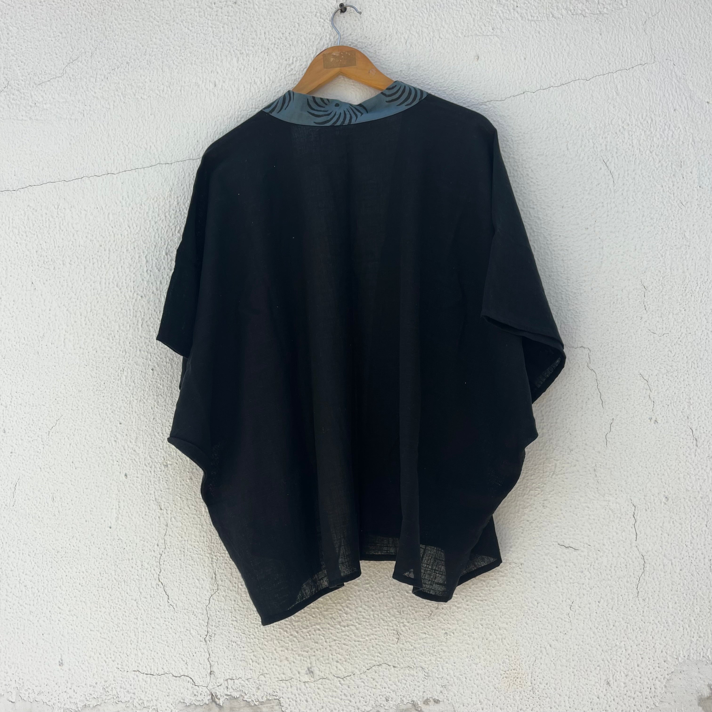 Arika Cotton Shrug- Midnight Black