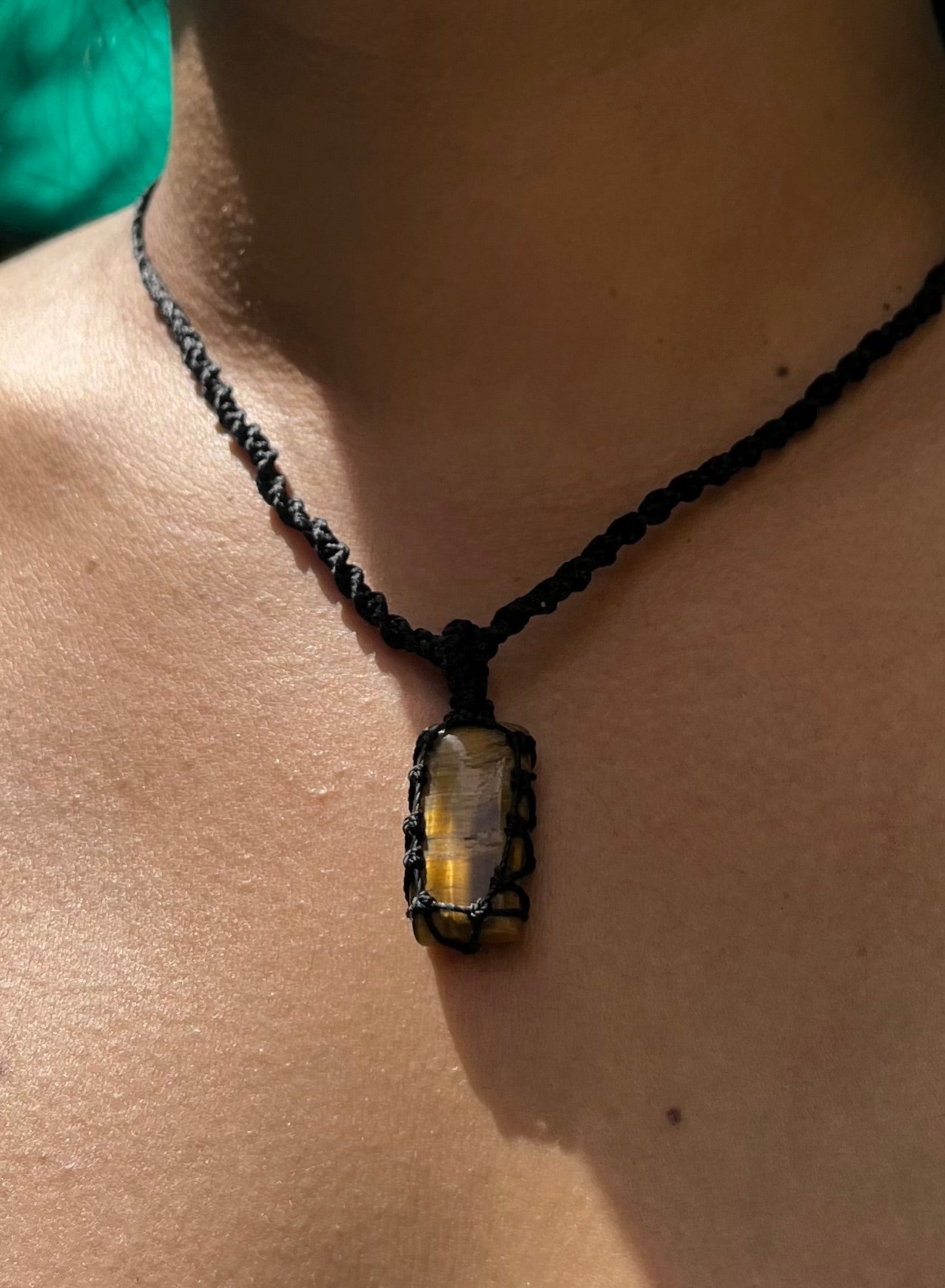 Tiger Eye Gemstone Necklace