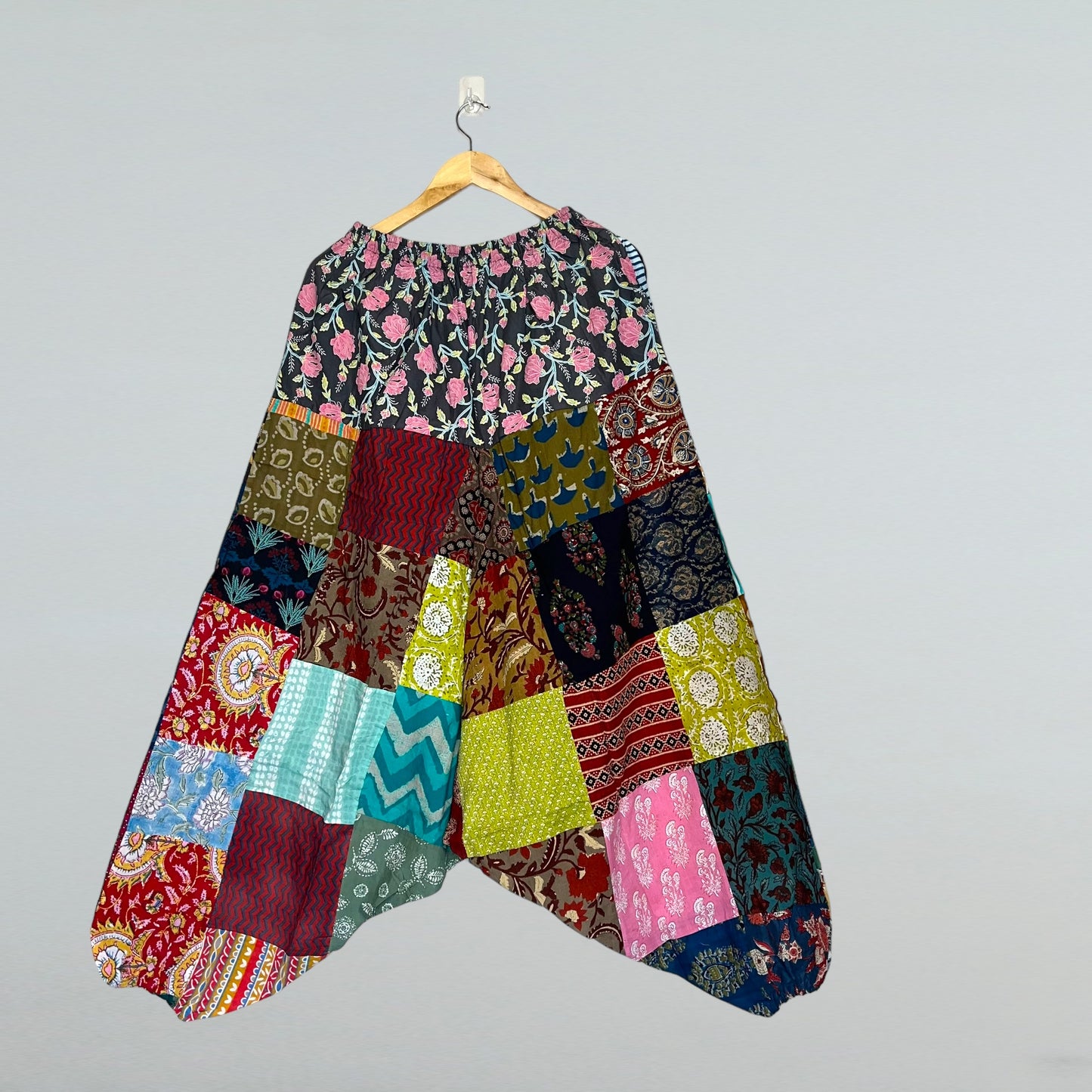 Patchwork Harem Pants