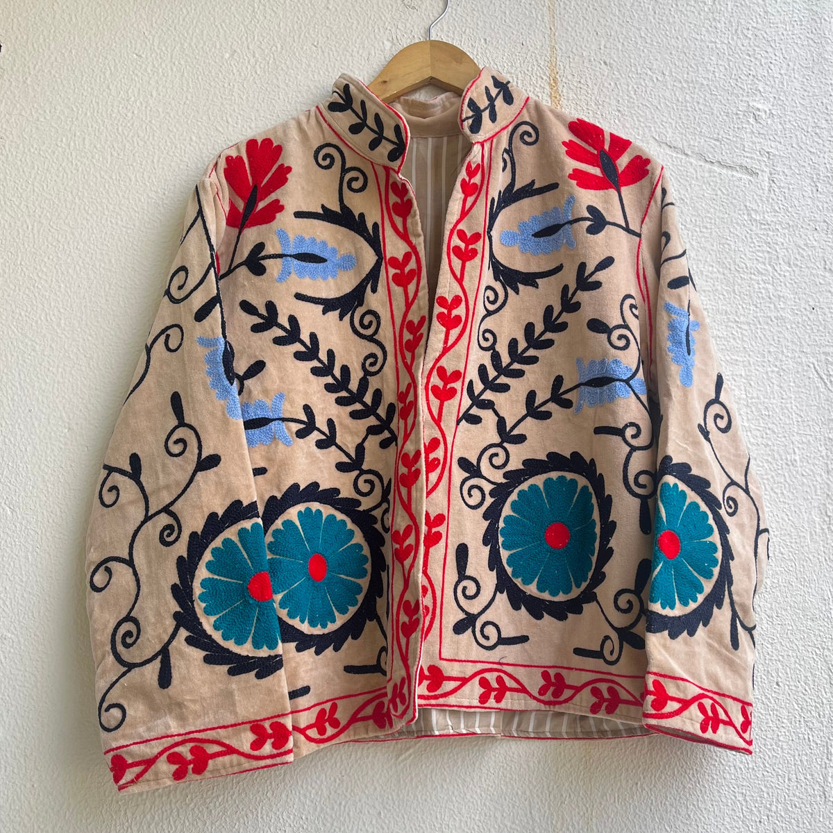 Jaipuri Thread Velvet Jacket