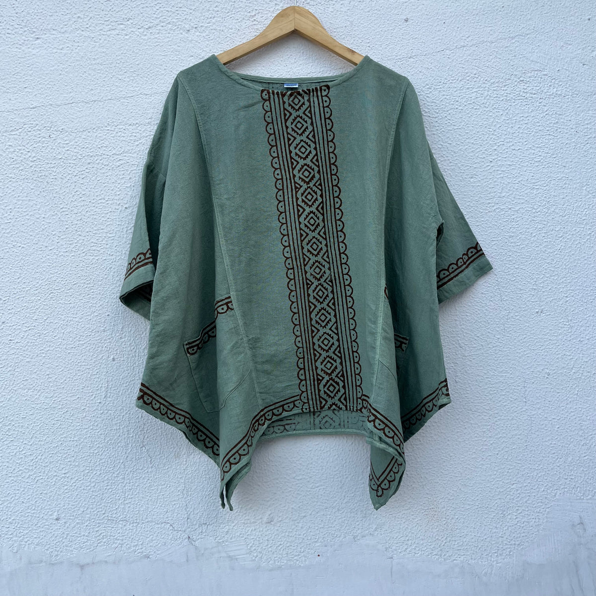 Bairan Cotton Top- Sage Green