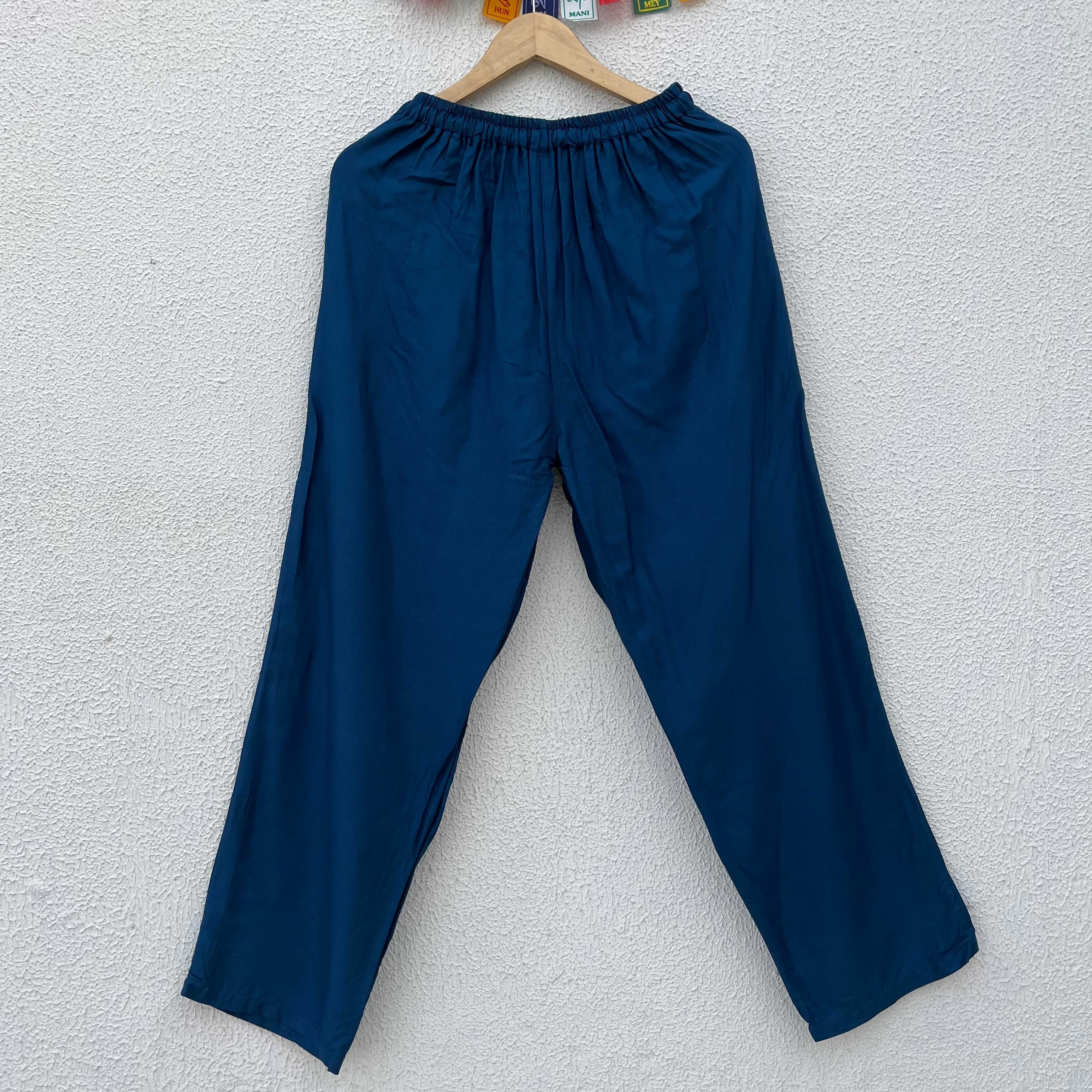 7 Chakra Pants- Firozi (Multicolour)