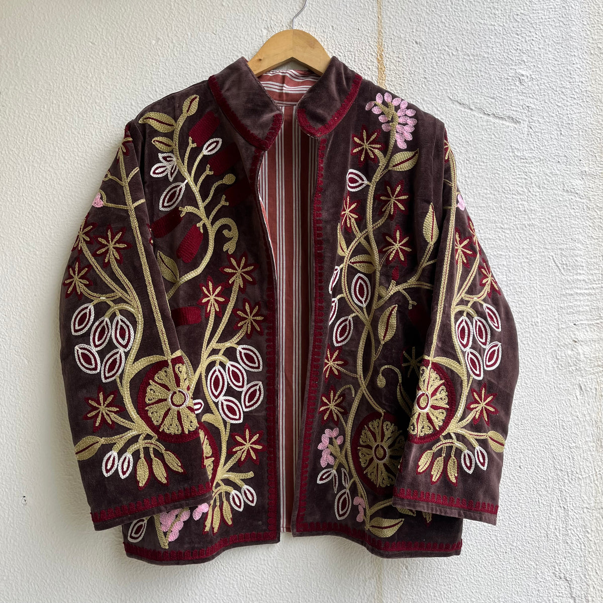 Jaipuri Thread Velvet Jacket