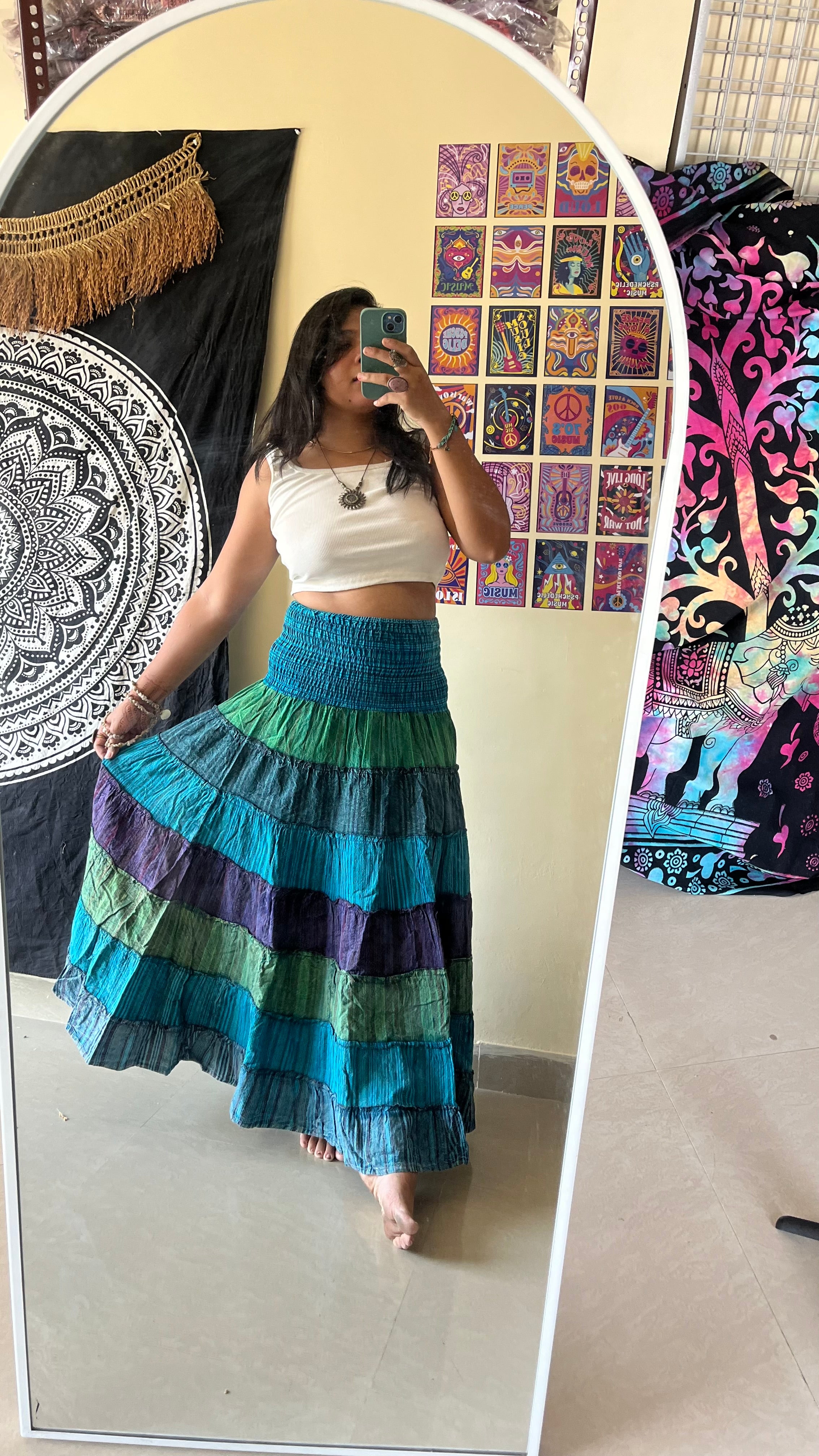 Boho Skirt - Sea