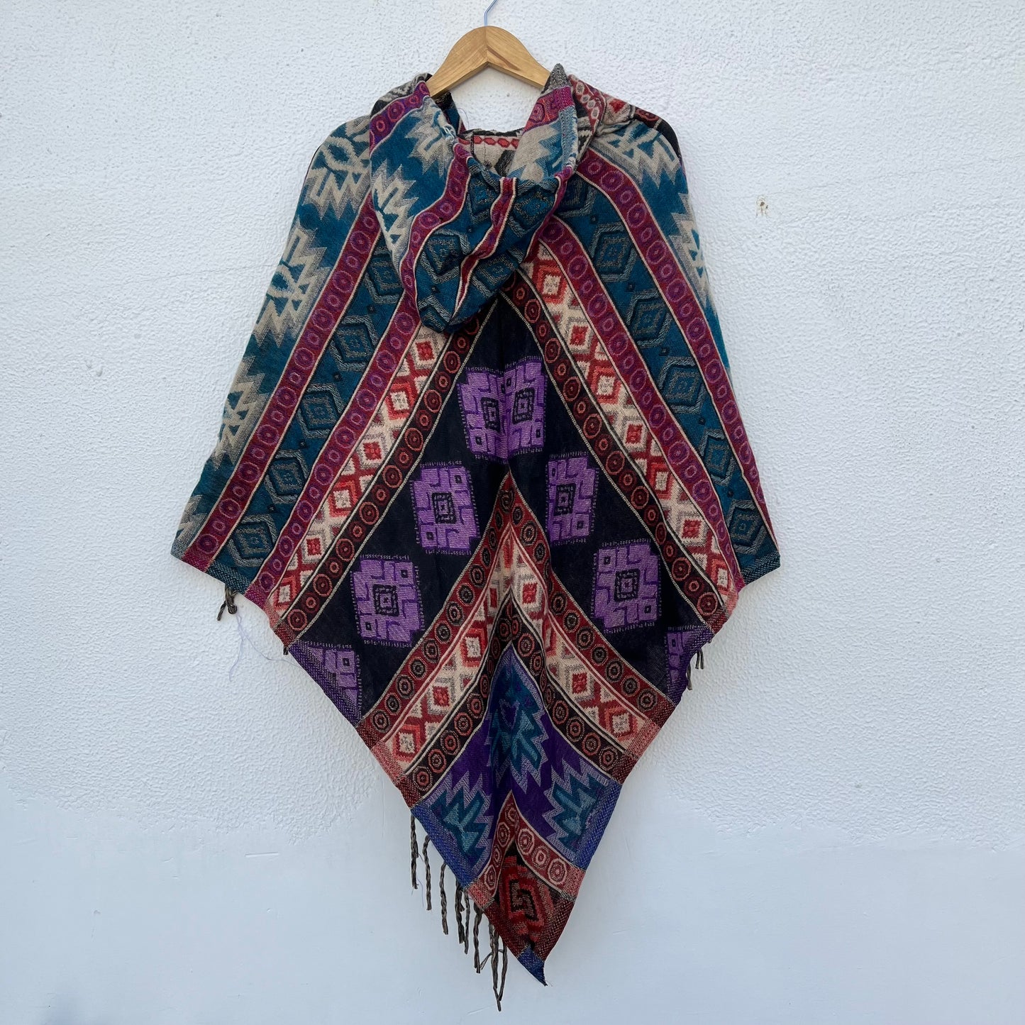 Pahadi Printed Poncho With Hood