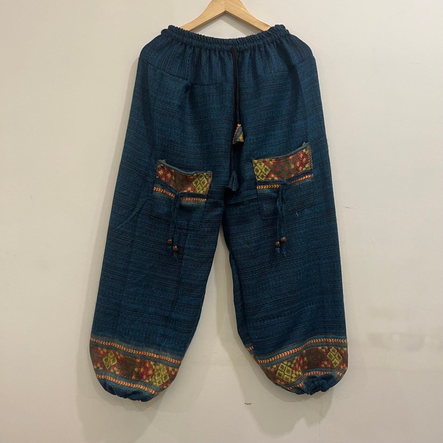 Woollen Pahadi Pants - Blue