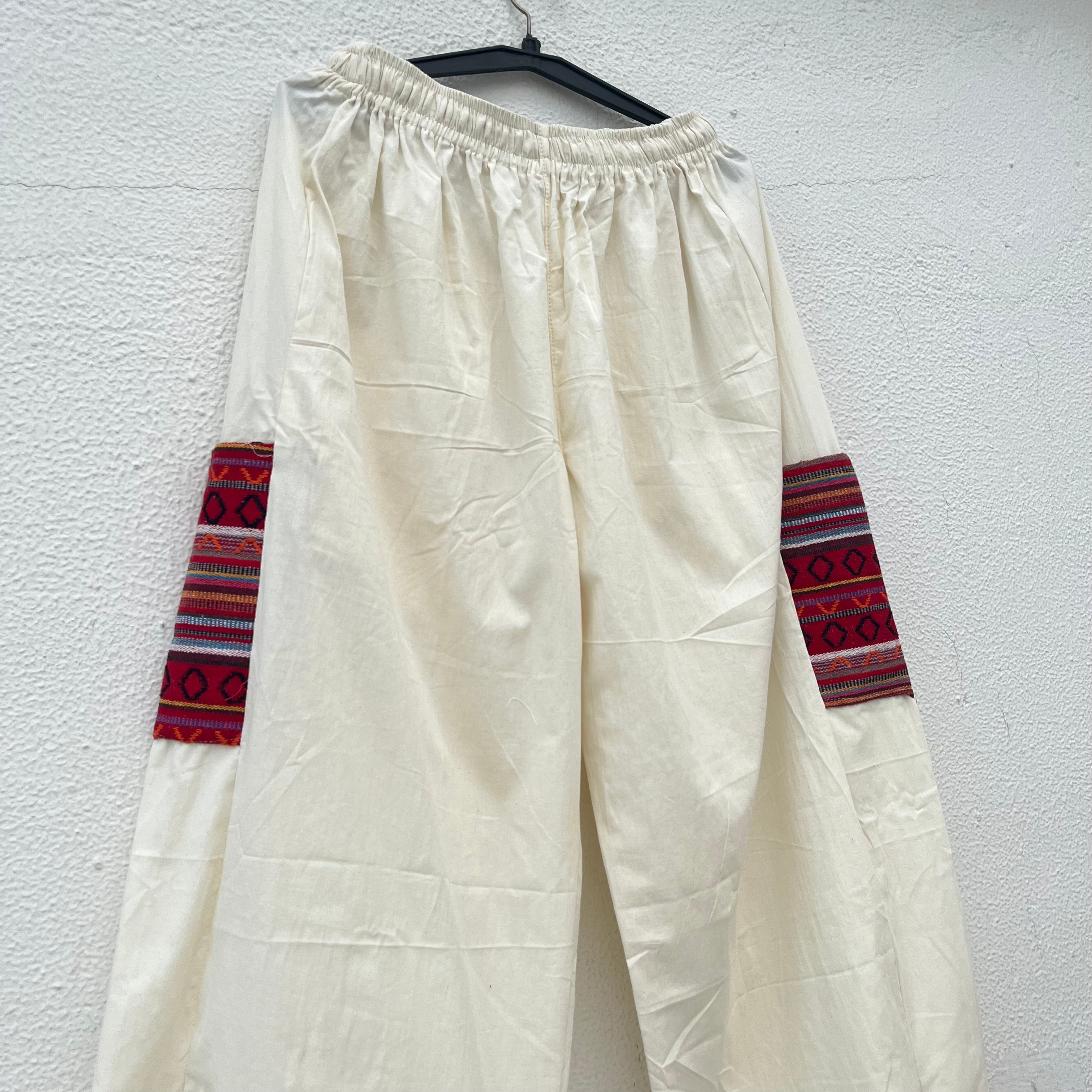 Pahadi Boho Pants - Cream