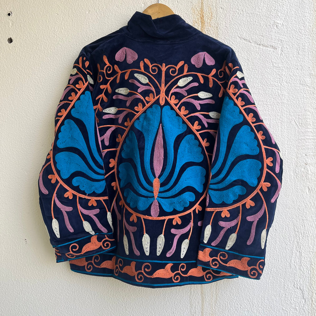 Jaipuri Thread Velvet Jacket