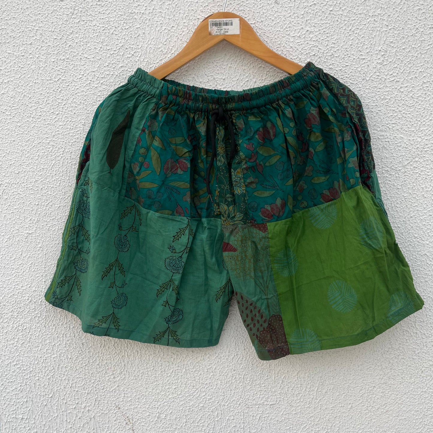 Patchwork Shorts - Forest
