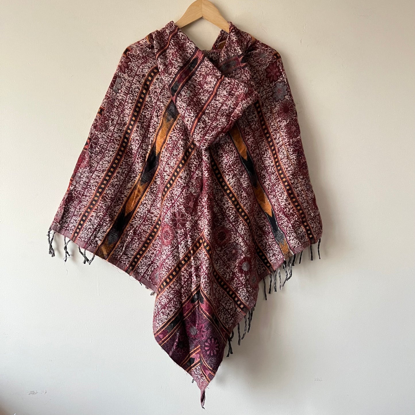 Pahadi Printed Poncho With Hood