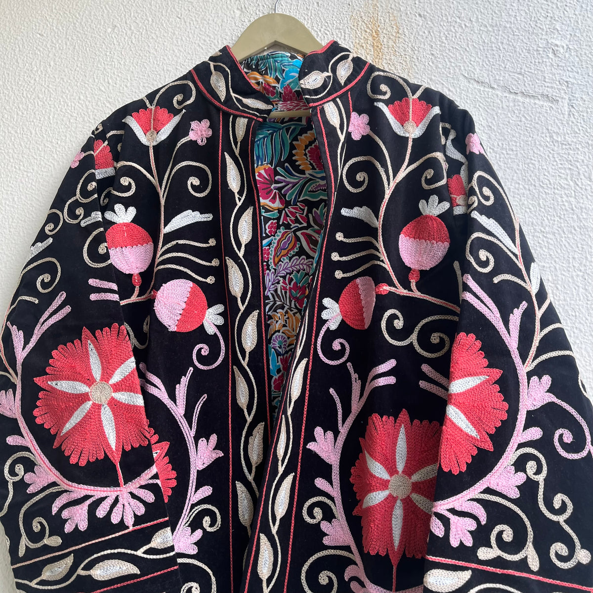 Jaipuri Thread Velvet Jacket