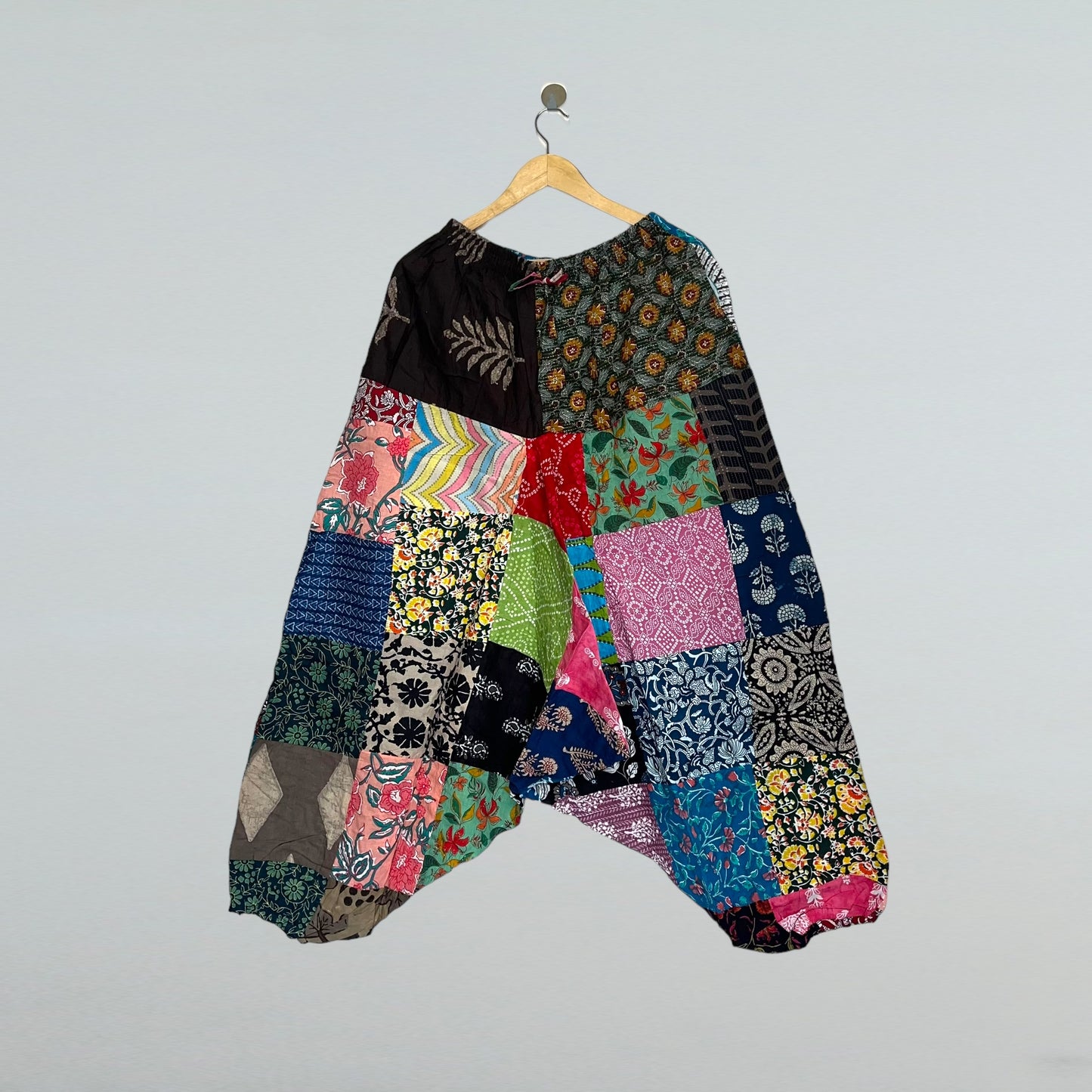 Patchwork Harem Pants