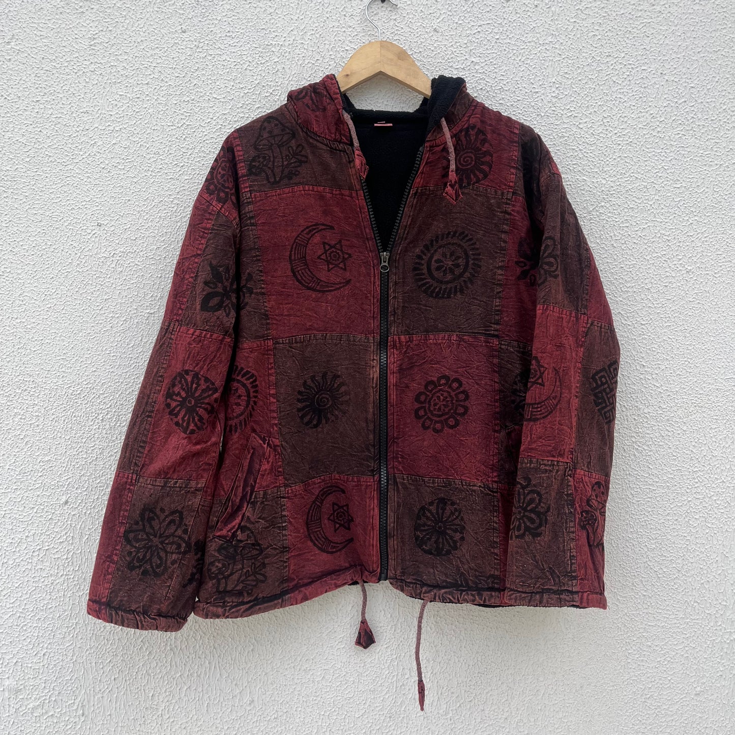 Pahadi Nepali Jacket - Vintage Wine