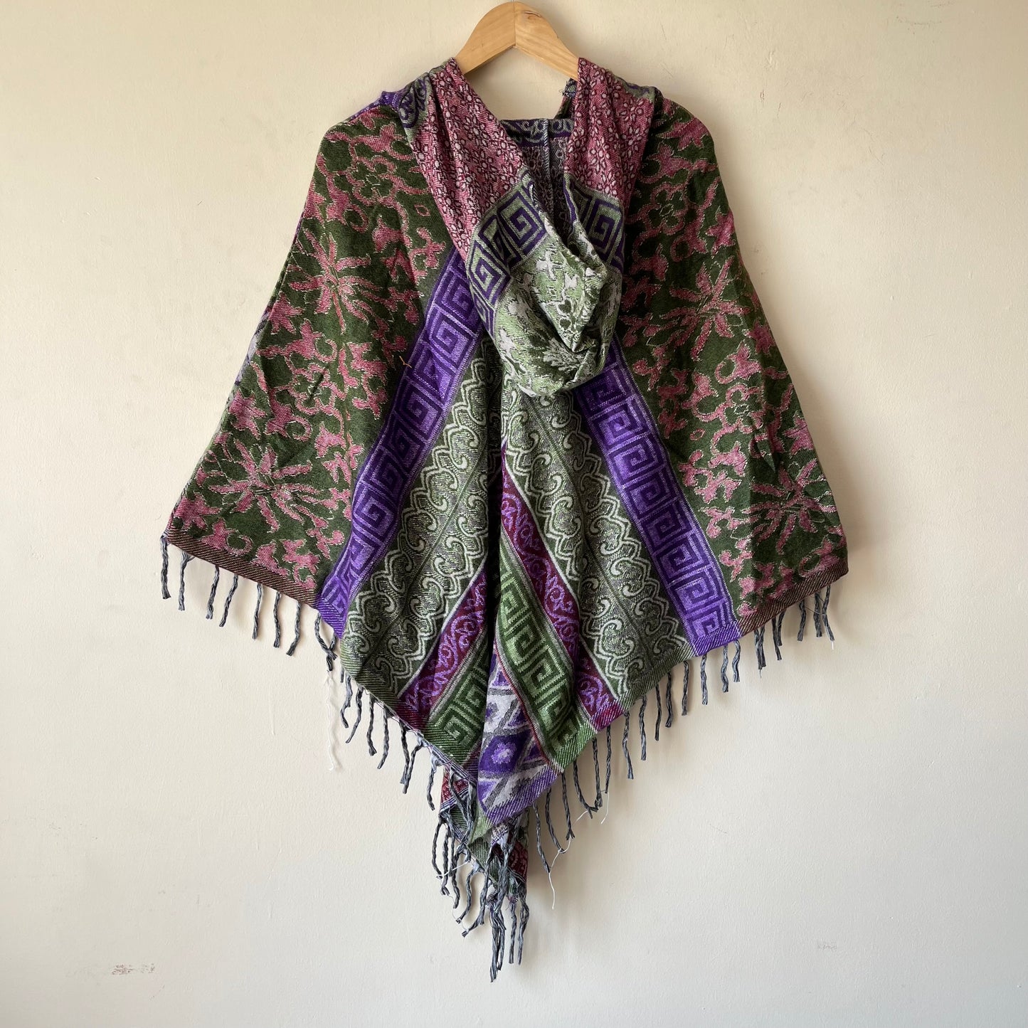 Pahadi Printed Poncho With Hood