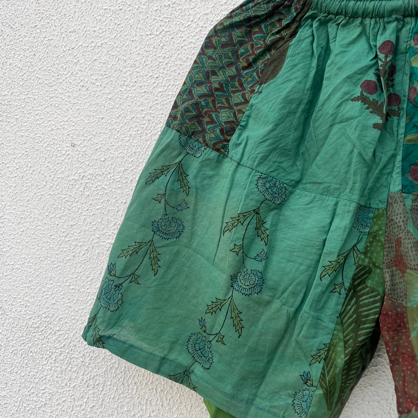 Patchwork Shorts - Forest