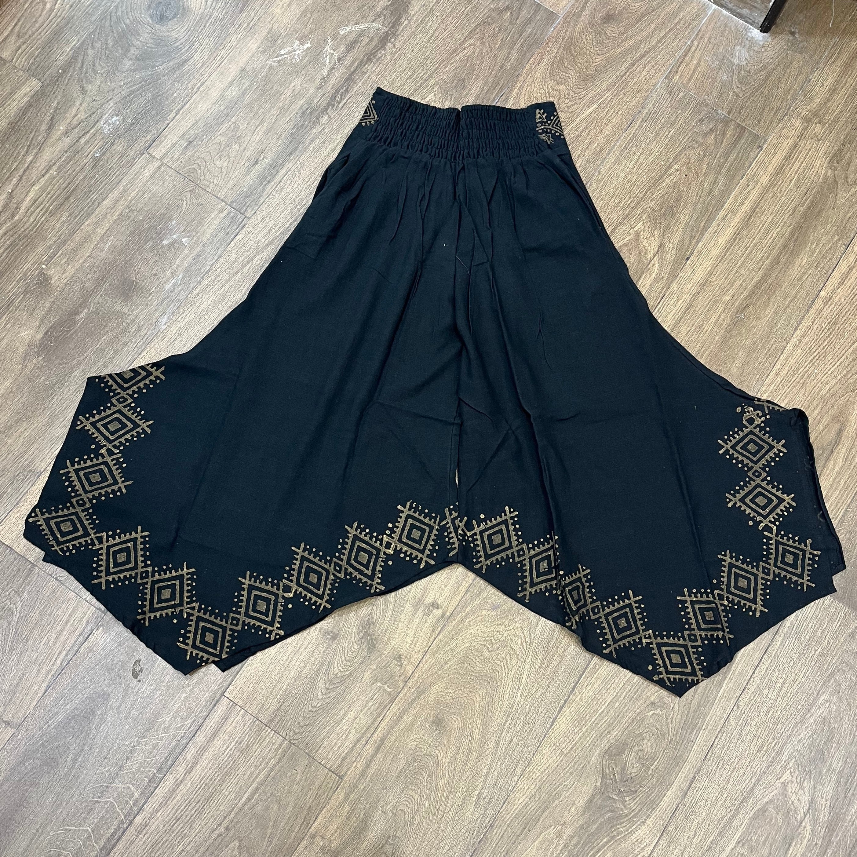 Radha Cotton Pants - Midnight Black