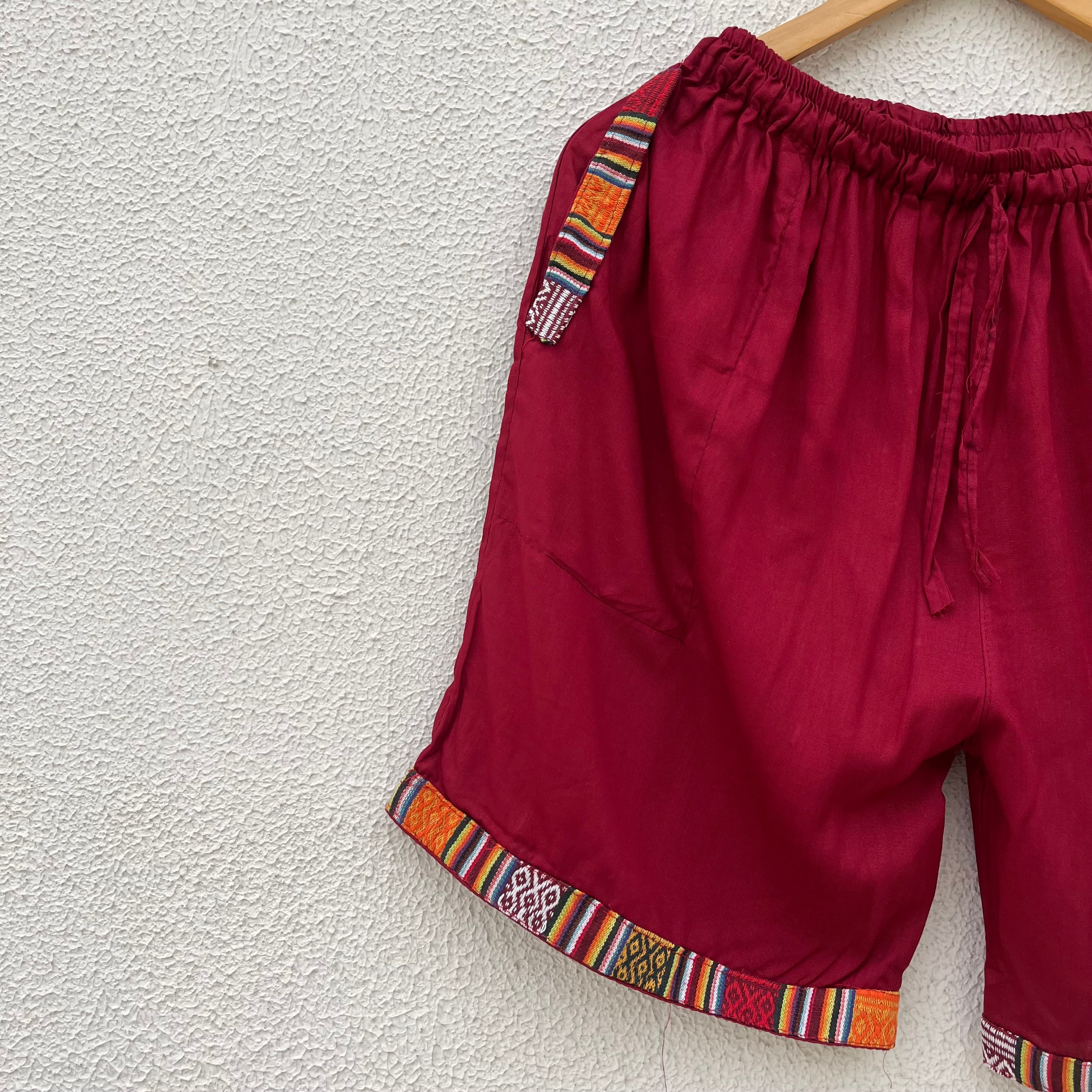 Pahadi Shorts - Maroon