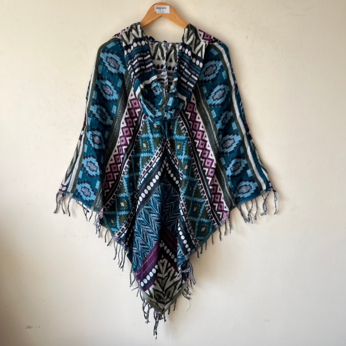 Pahadi Printed Poncho With Hood
