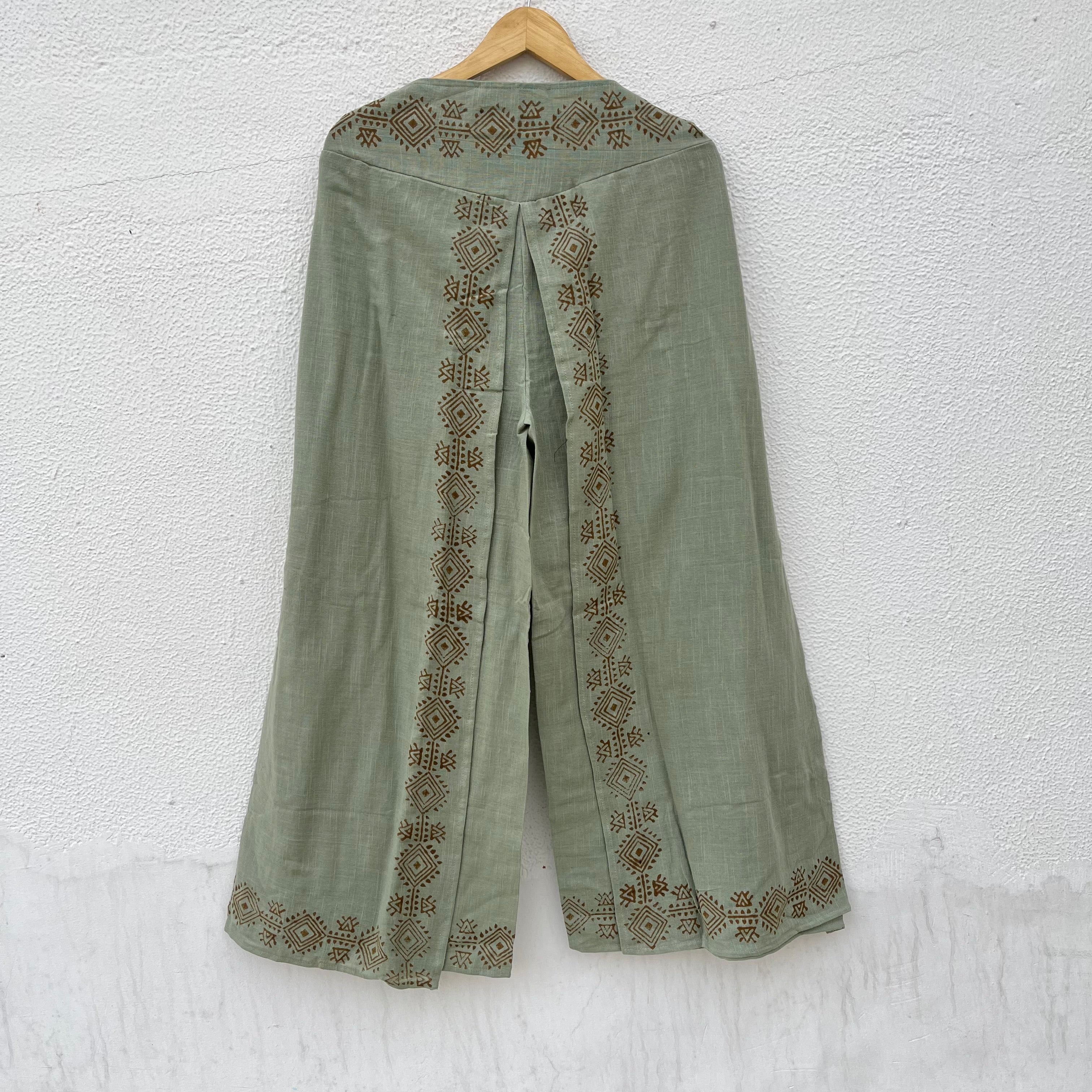 Mastani Cotton Pant- Sage Green