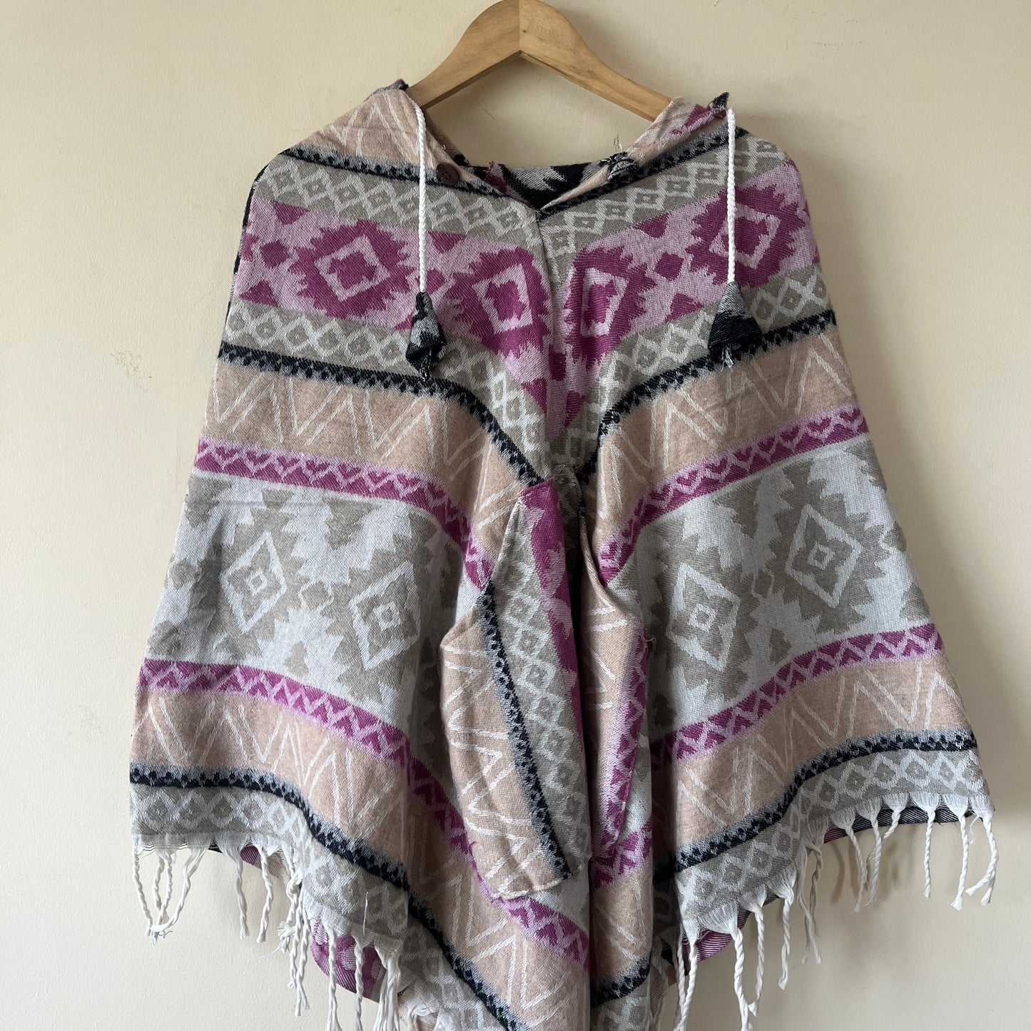Pahadi Printed Poncho With Hood