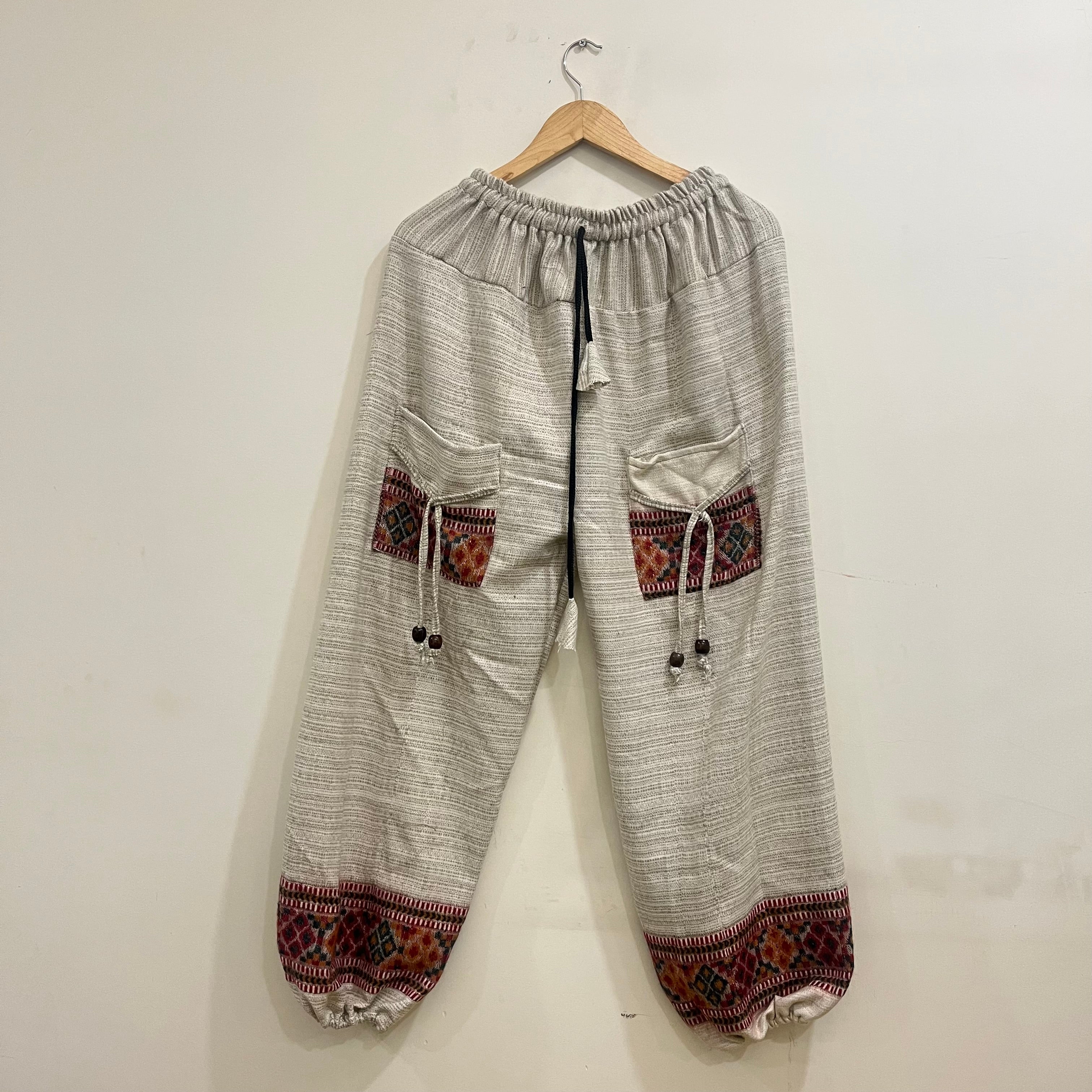 Combo Set - Hoddie + Woollen Pants (Mix Colour + Cream)