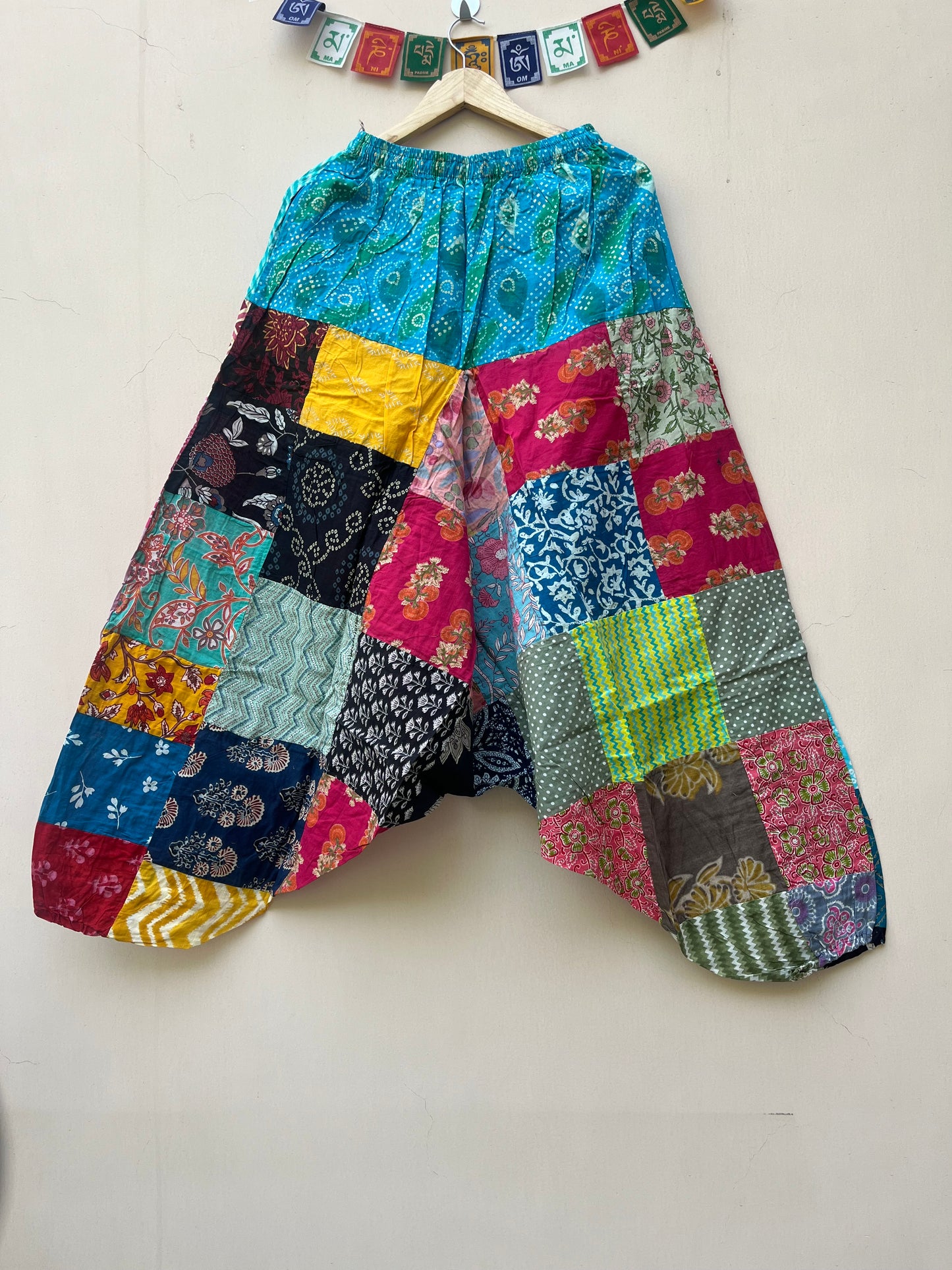 Patchwork Harem Pants