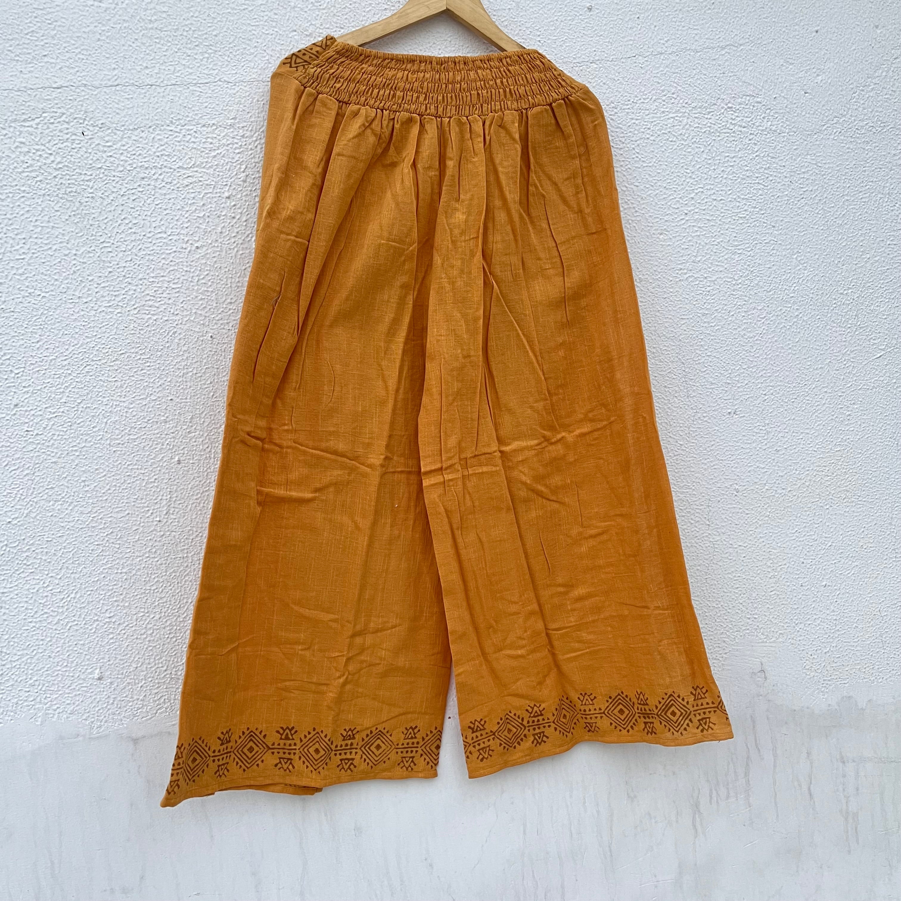 Mastani Cotton Pant- Mustard