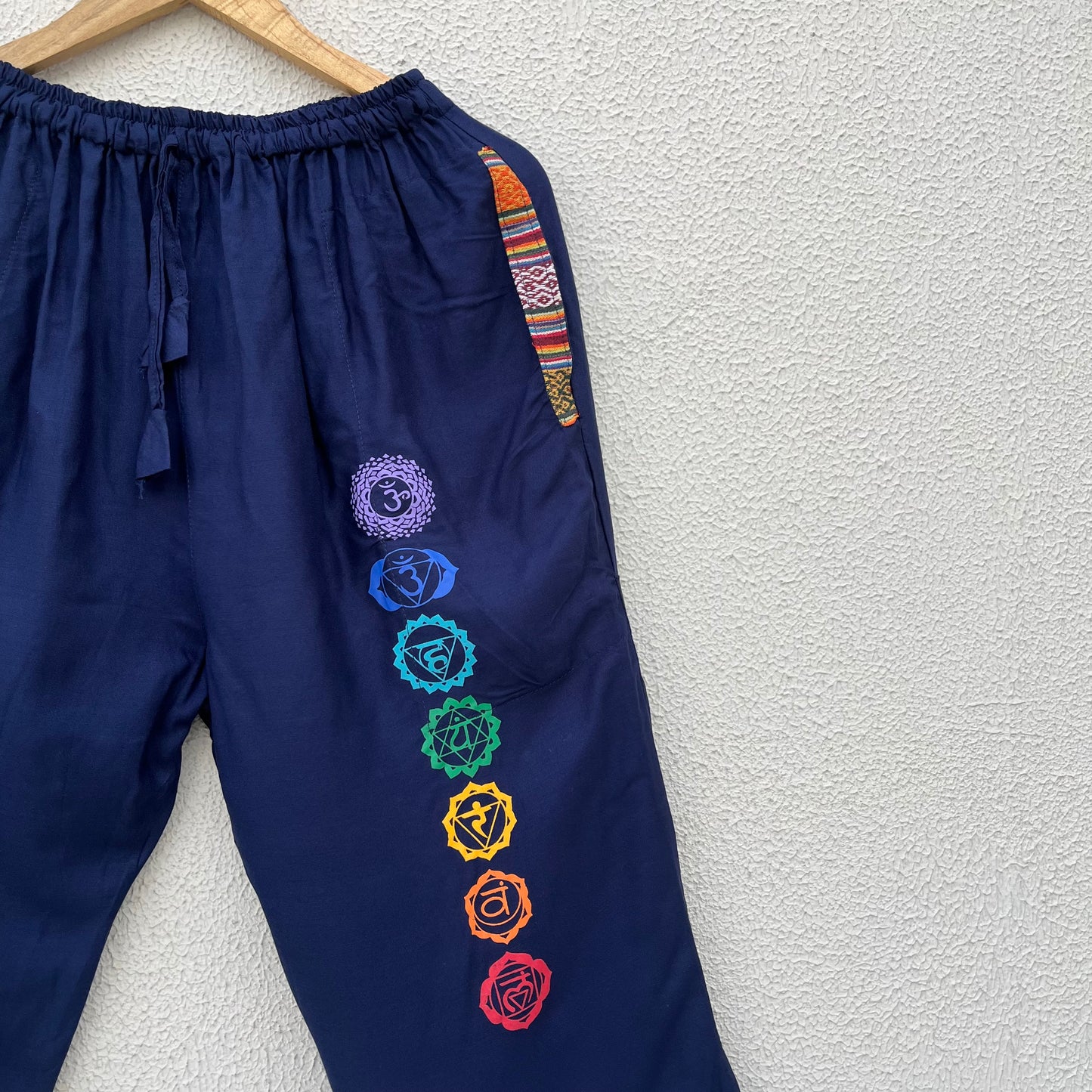 7 Chakra Pants - Blue (Multicolour)