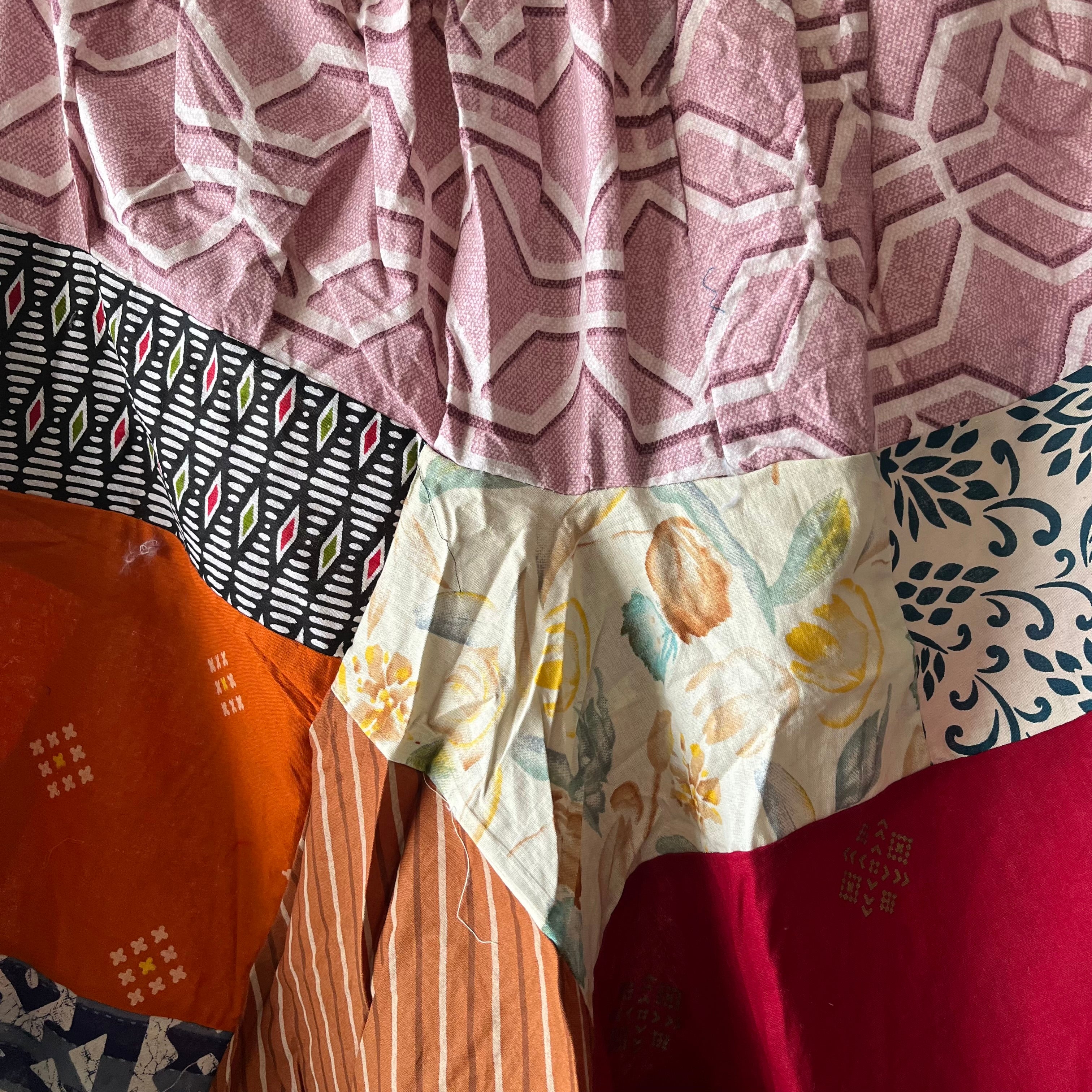 Patchwork Harem Pants