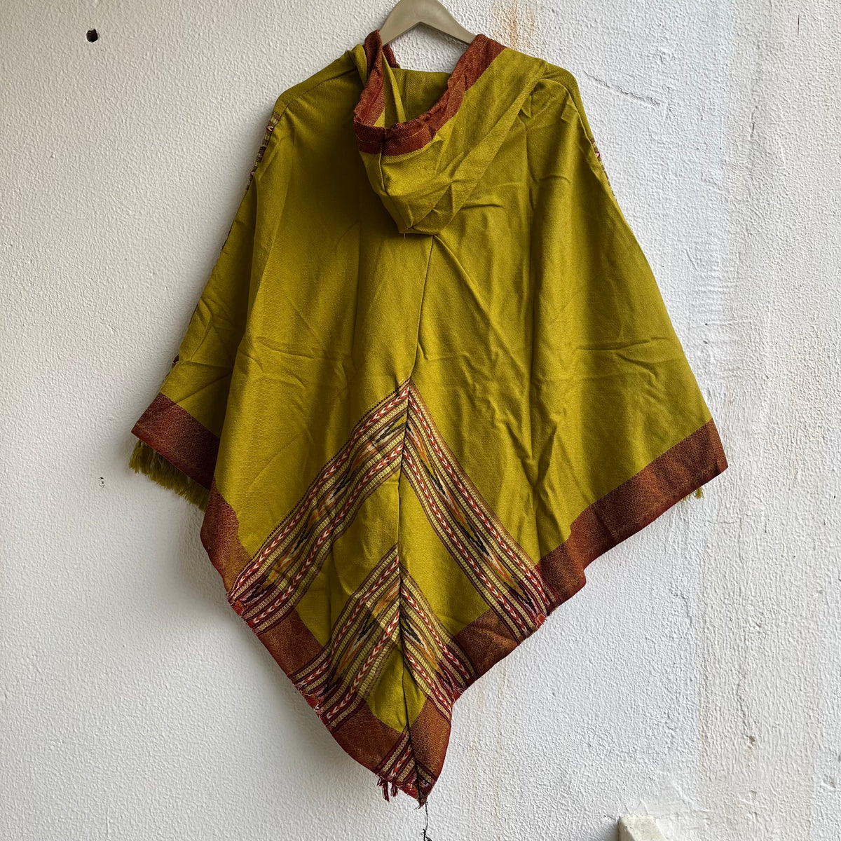 Pahadi Poncho 3 Patti with Hood - Green