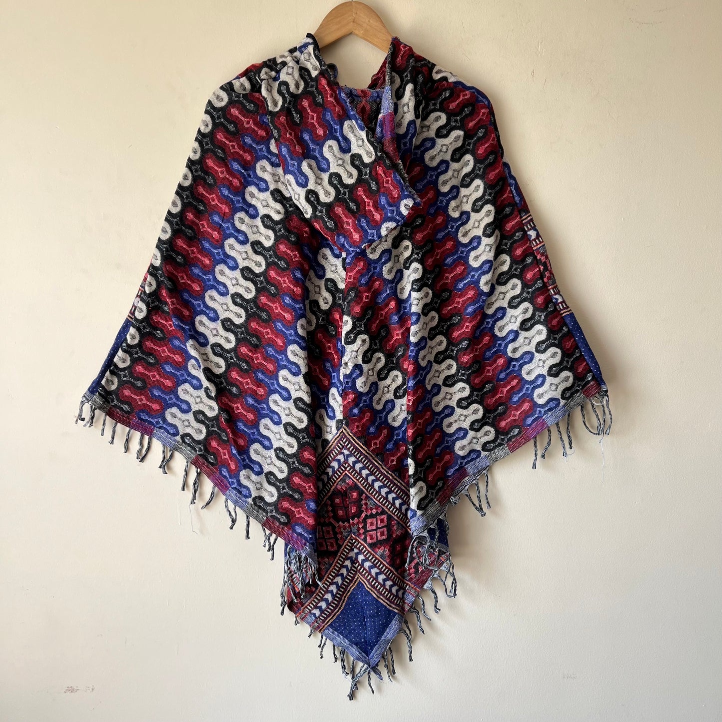 Pahadi Printed Poncho With Hood