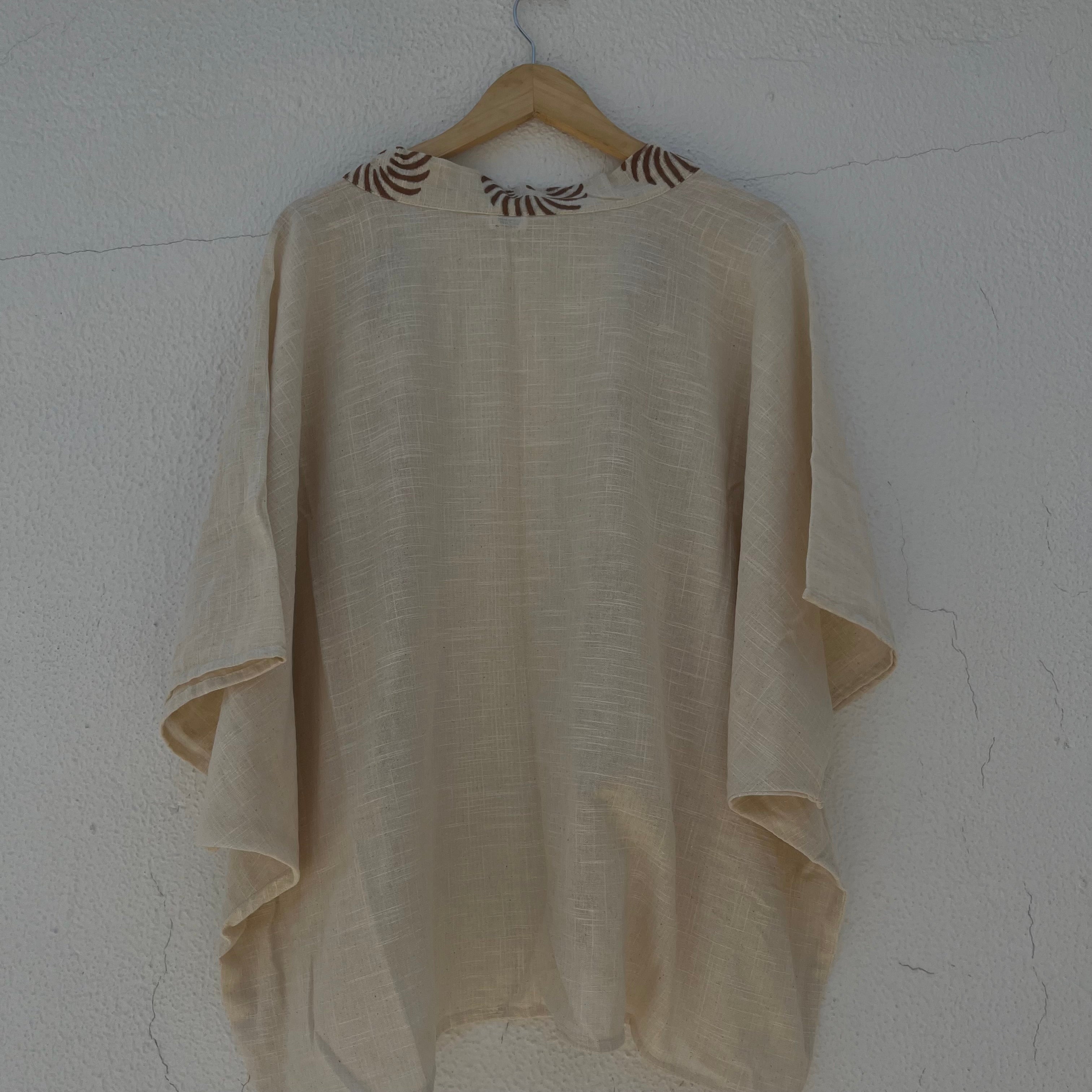 Arika Cotton Shrug- Ivory