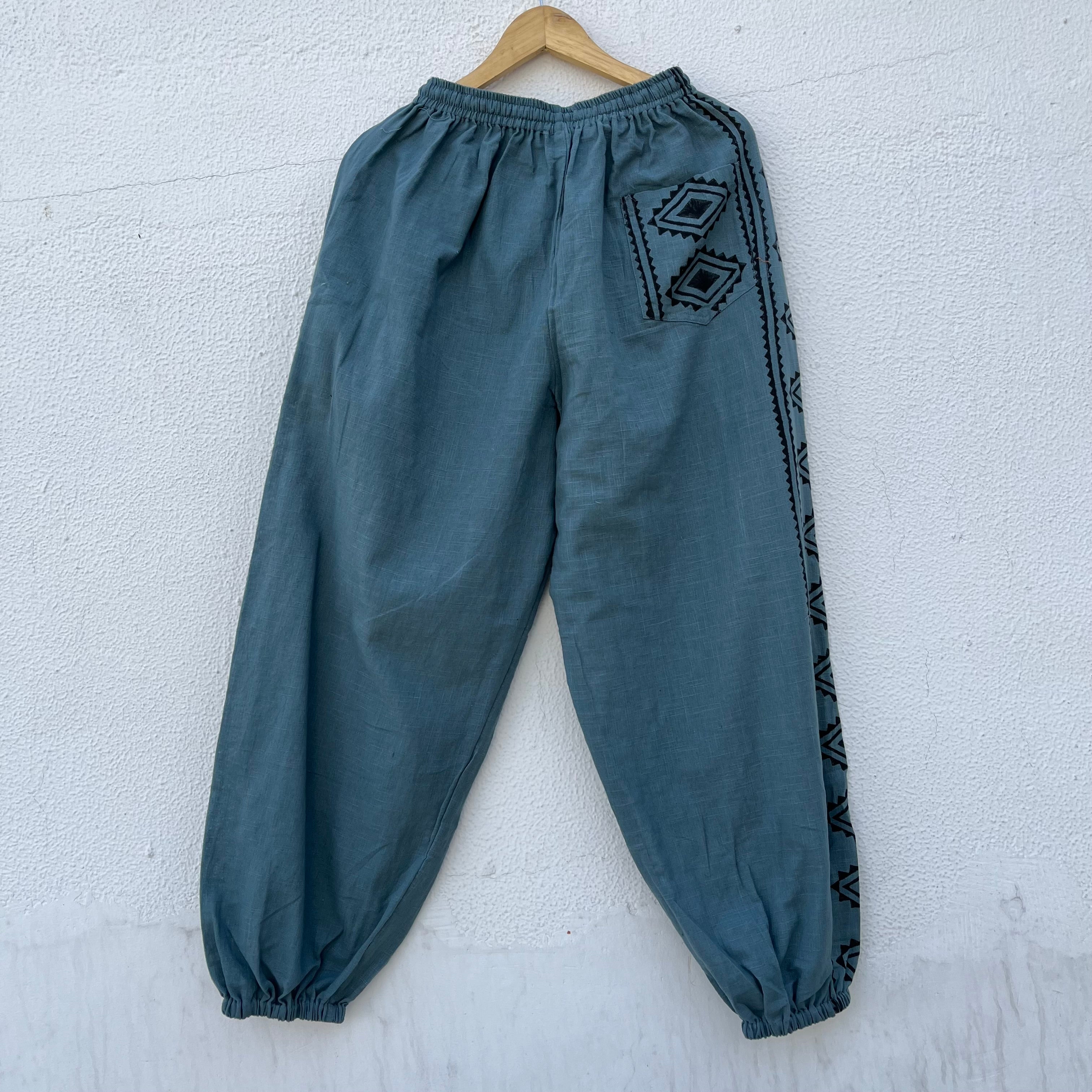 Moksha Cotton Pant- Dusty Teal