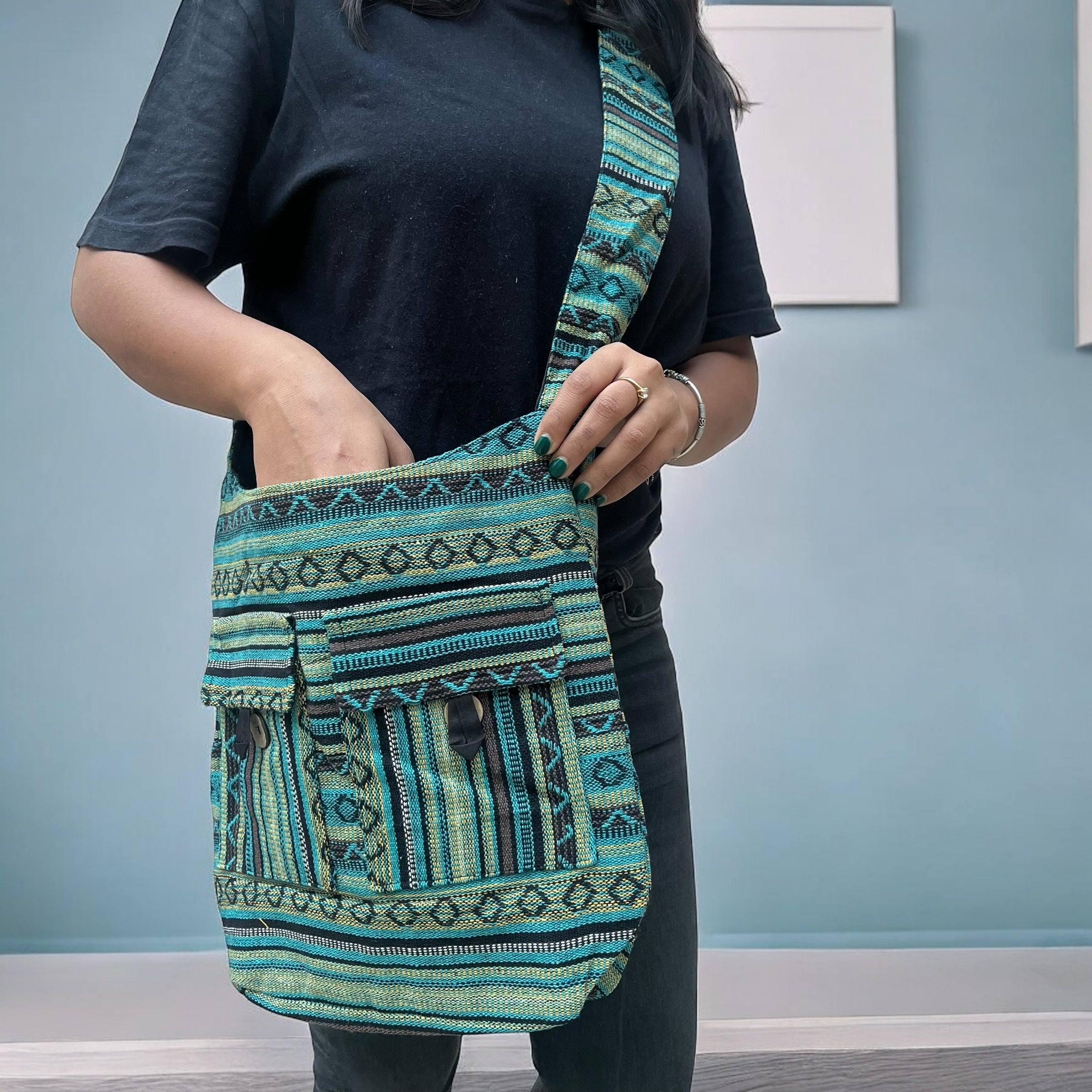 Big Hemp Jhola - Manmoji (Green)