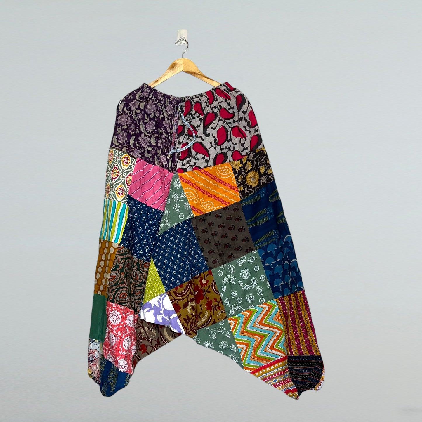 Patchwork Harem Pants