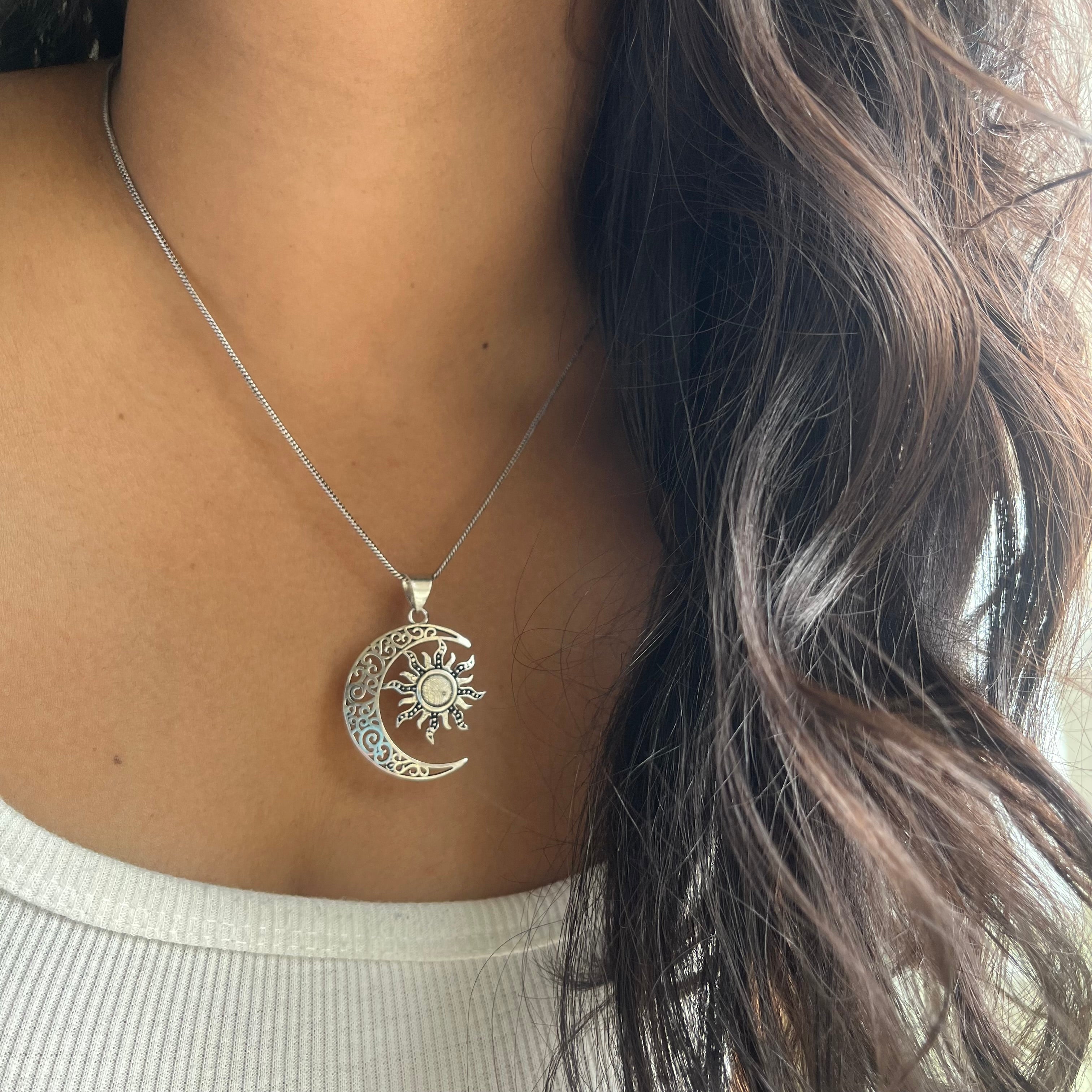 Sun-Moon Pendant & Chain
