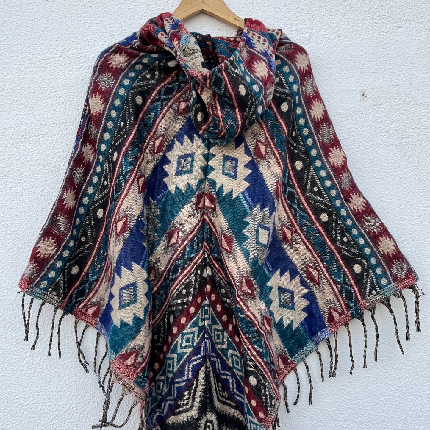 Pahadi Printed Poncho With Hood