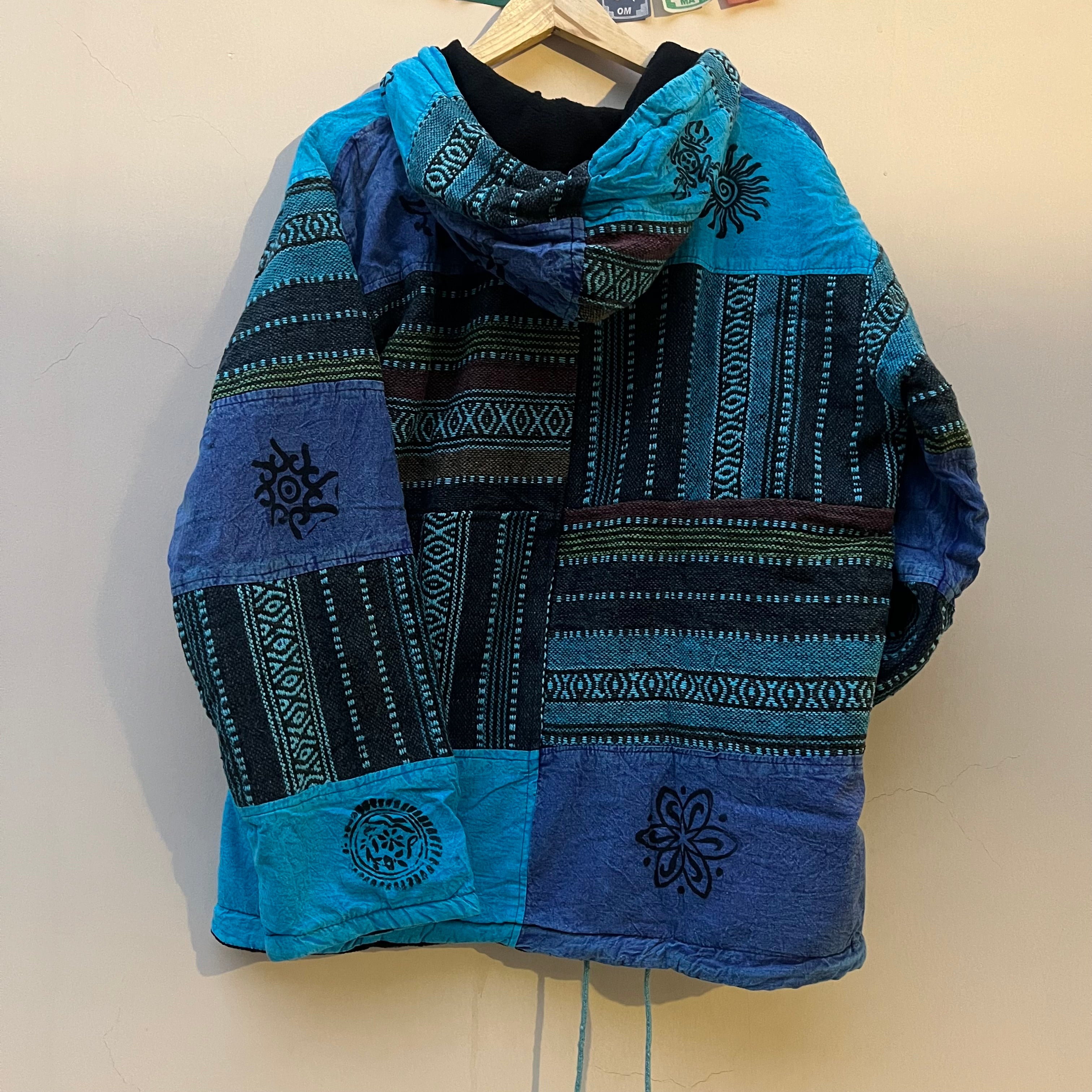 Pahadi Thread Jacket- Sea
