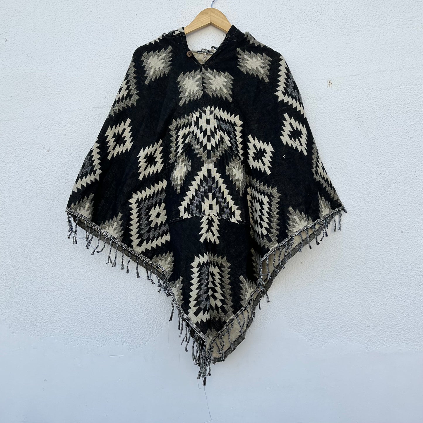 Pahadi Printed Poncho With Hood