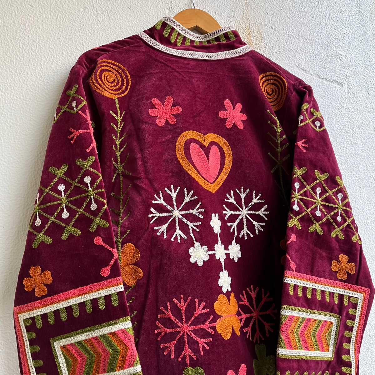 Jaipuri Thread Velvet Jacket