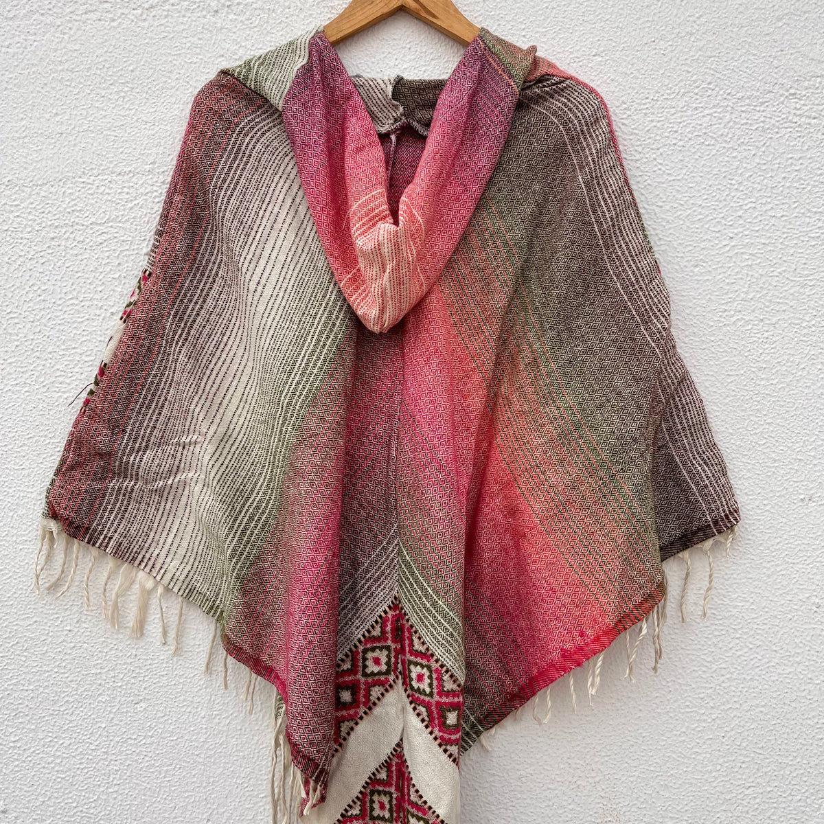 Pahadi Printed Poncho With Hood