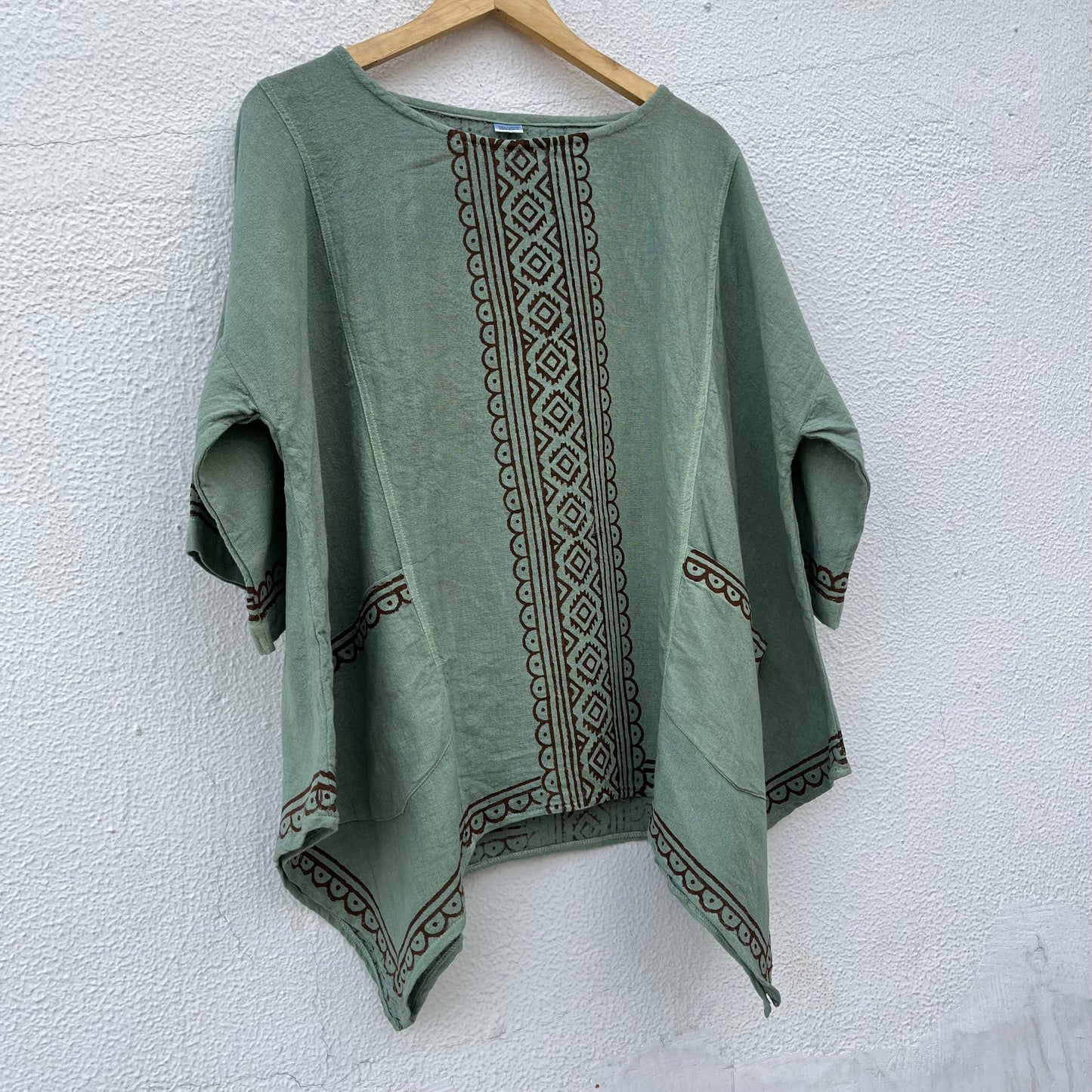 Bairan Cotton Top- Sage Green