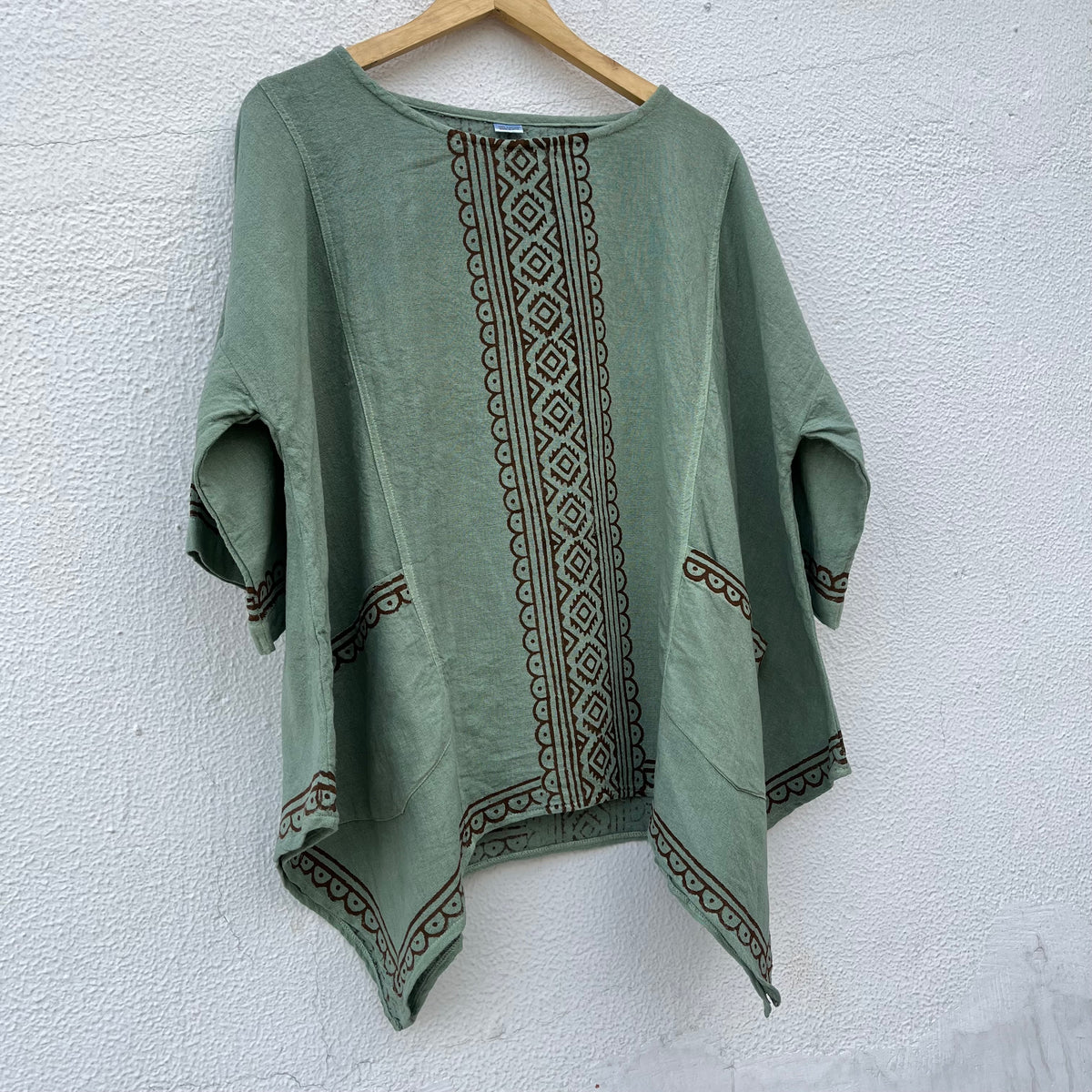 Bairan Cotton Top- Sage Green