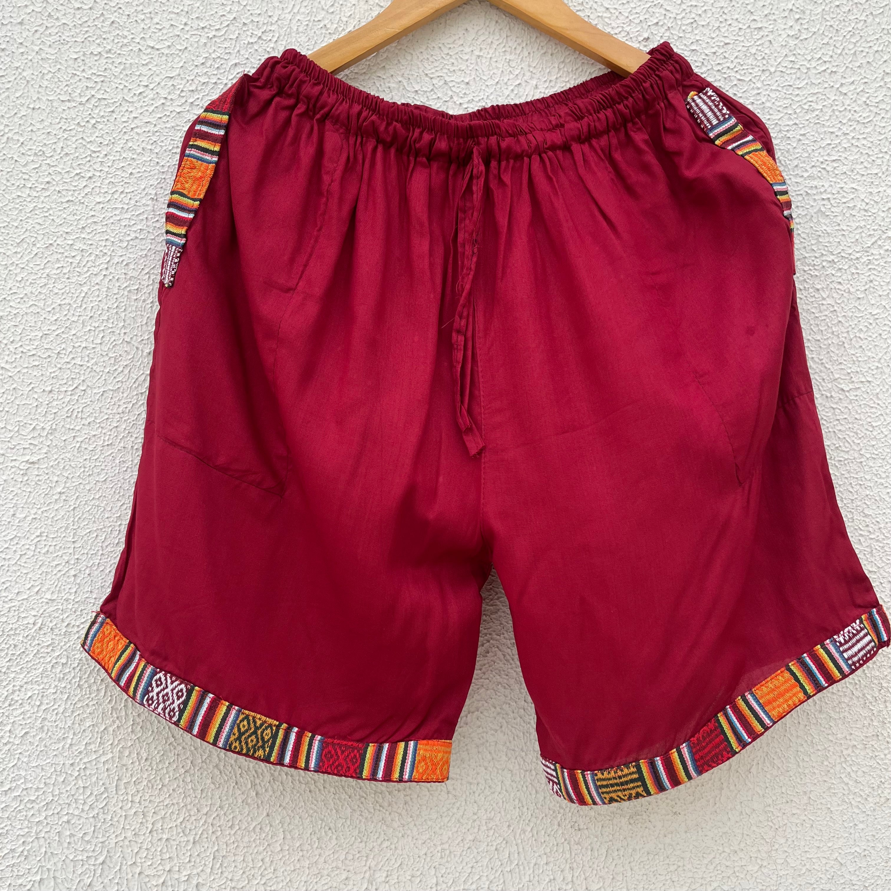 Pahadi Shorts - Maroon