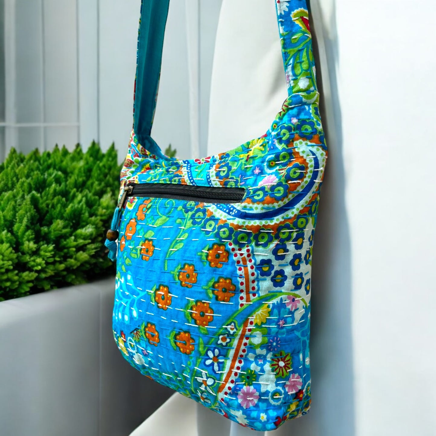 Small Kantha Jhola - Sky