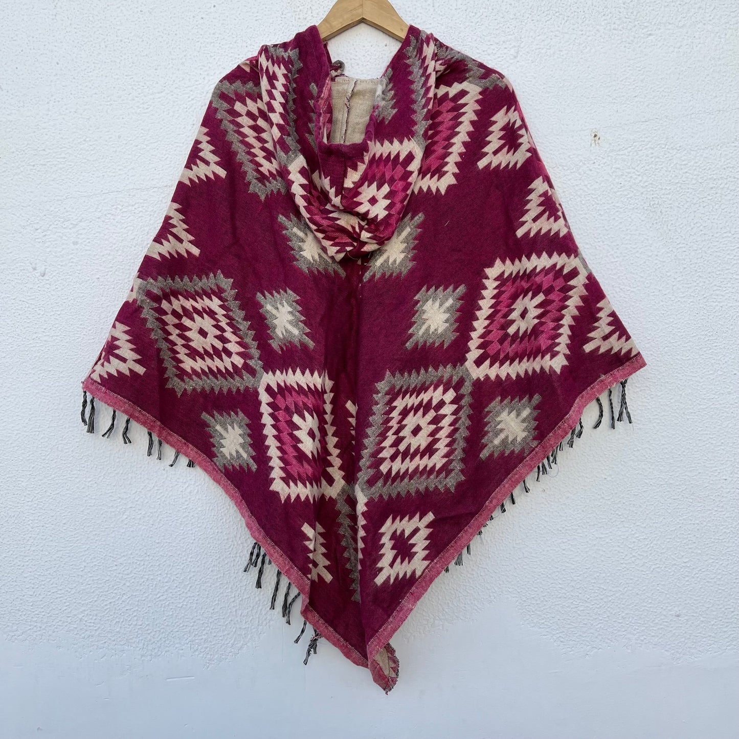 Pahadi Printed Poncho With Hood