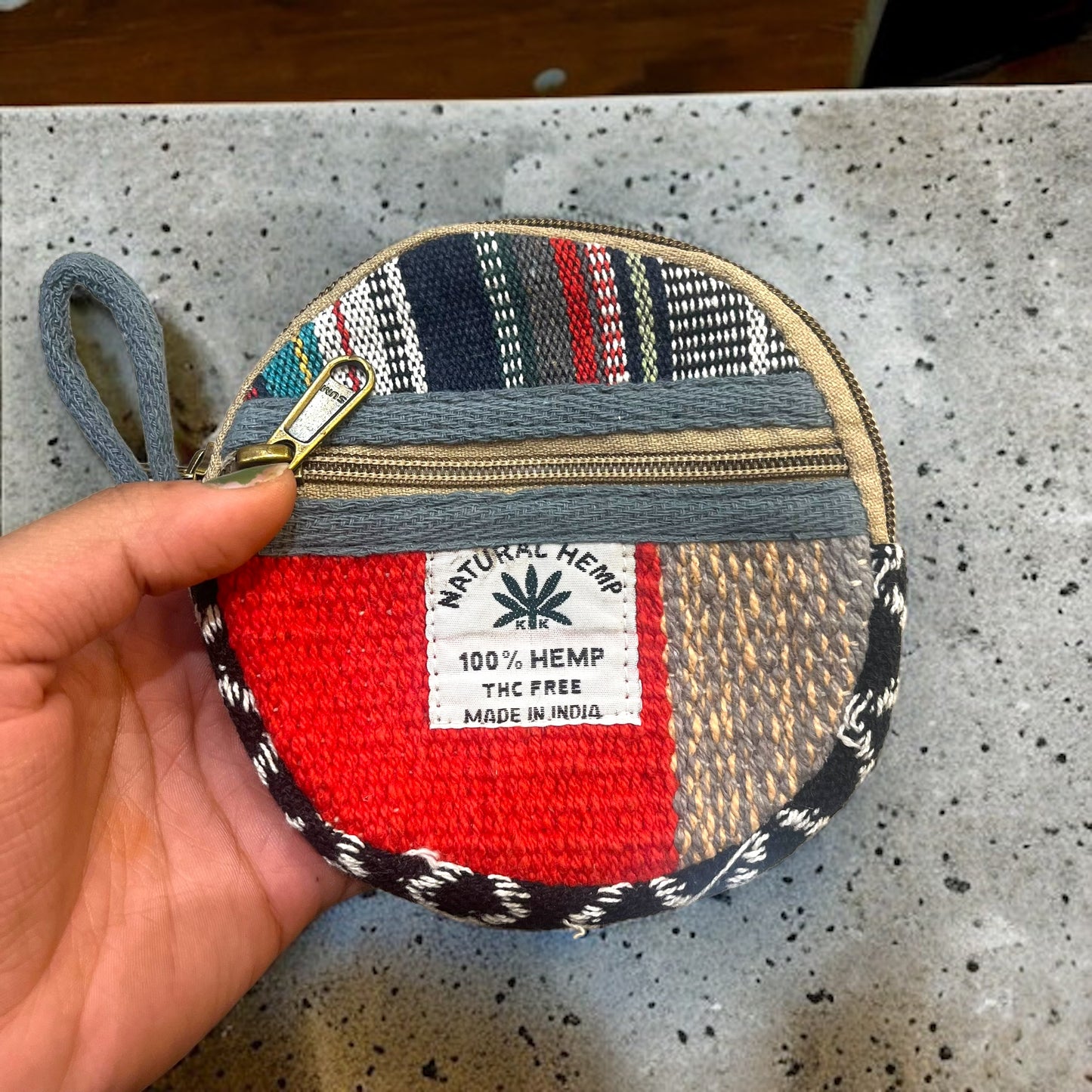 Mini Hemp Pouch (Round)