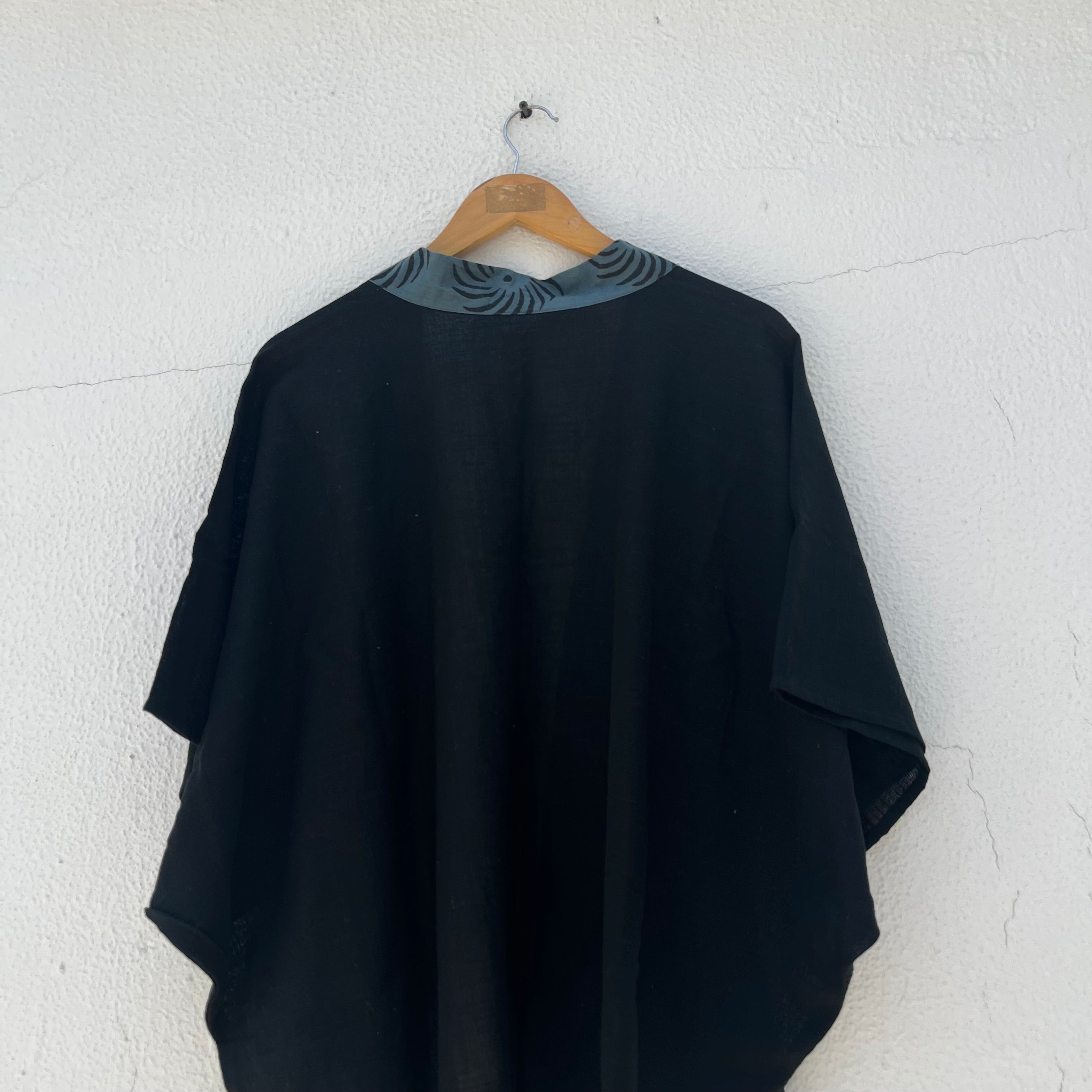 Arika Cotton Shrug- Midnight Black